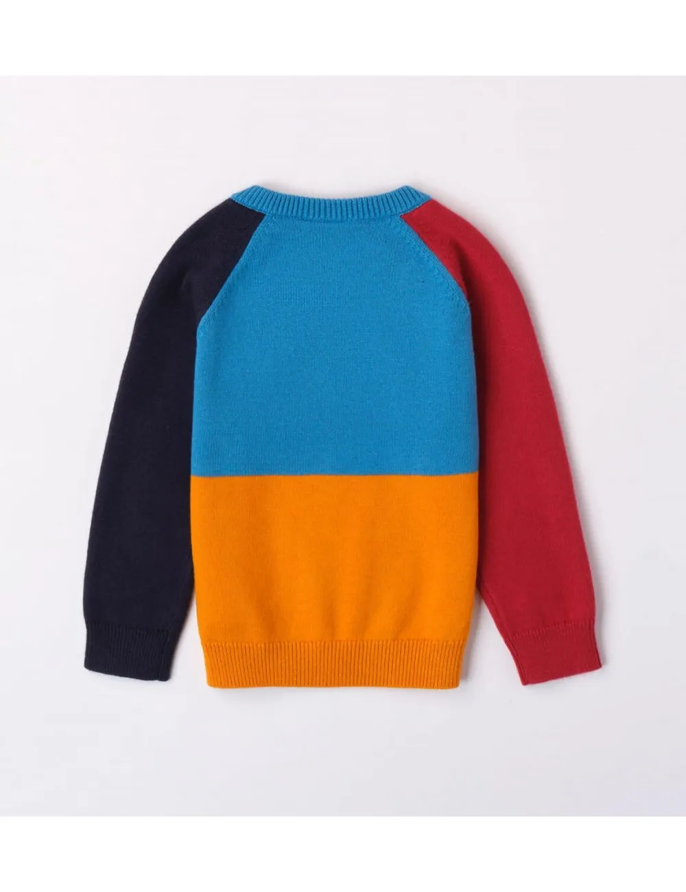 7406 MAGLIA IDO BAMBINO PULLOVER BIMBO KID KIDS SHIRT CON BOTTONI MULTICOLORE