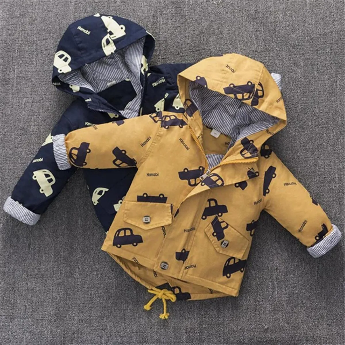 Abbigliamento invernale per bambini Giacche da esterno Ragazzi con cappuccio Capispalla caldo per bambini Giacca a vento Autunno