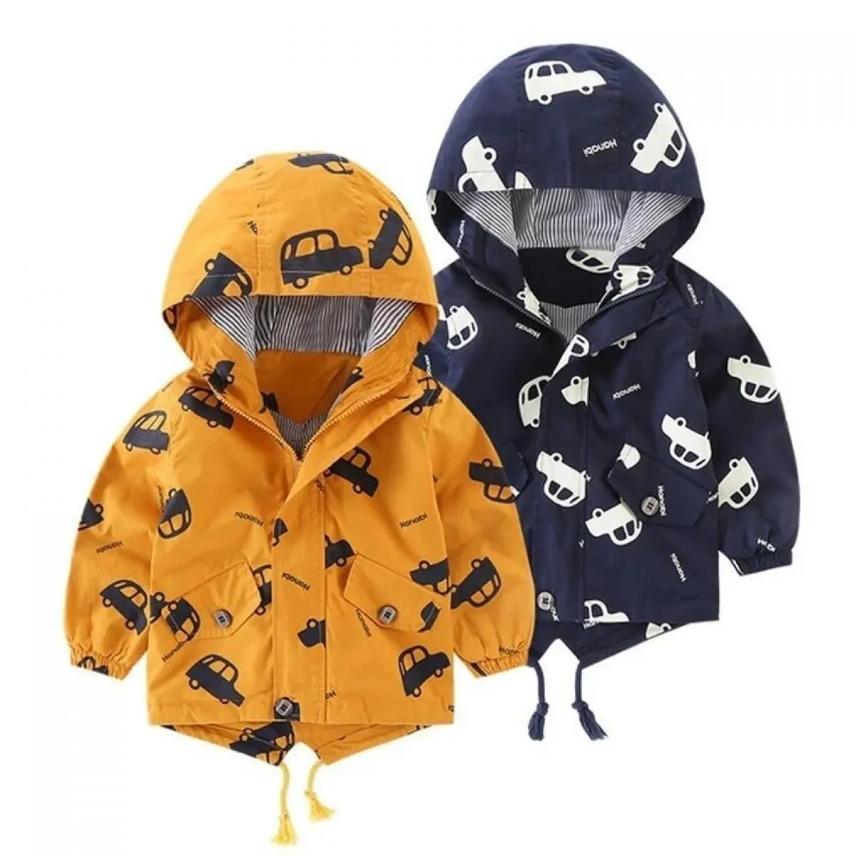 Abbigliamento invernale per bambini Giacche da esterno Ragazzi con cappuccio Capispalla caldo per bambini Giacca a vento Autunno
