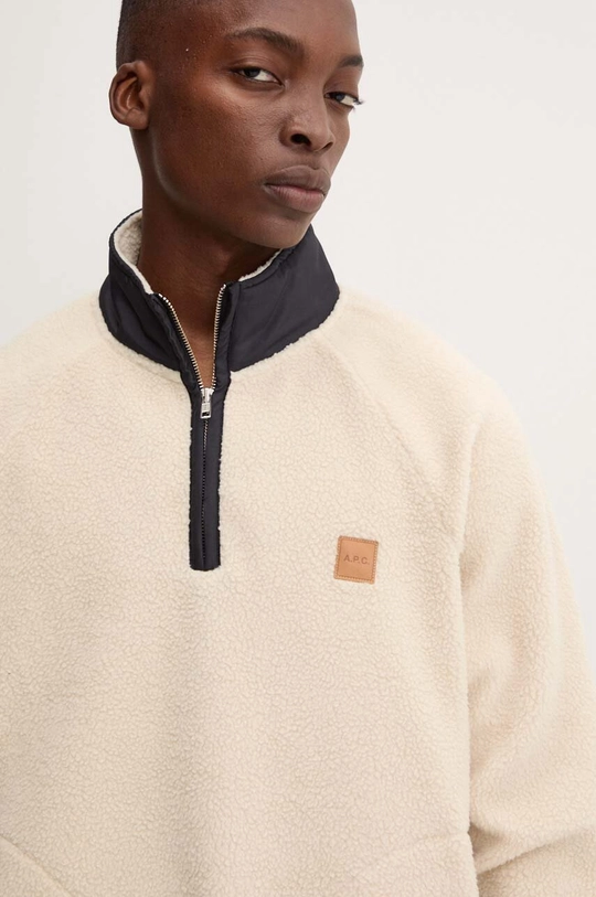 A.P.C. felpa in pile sweat island