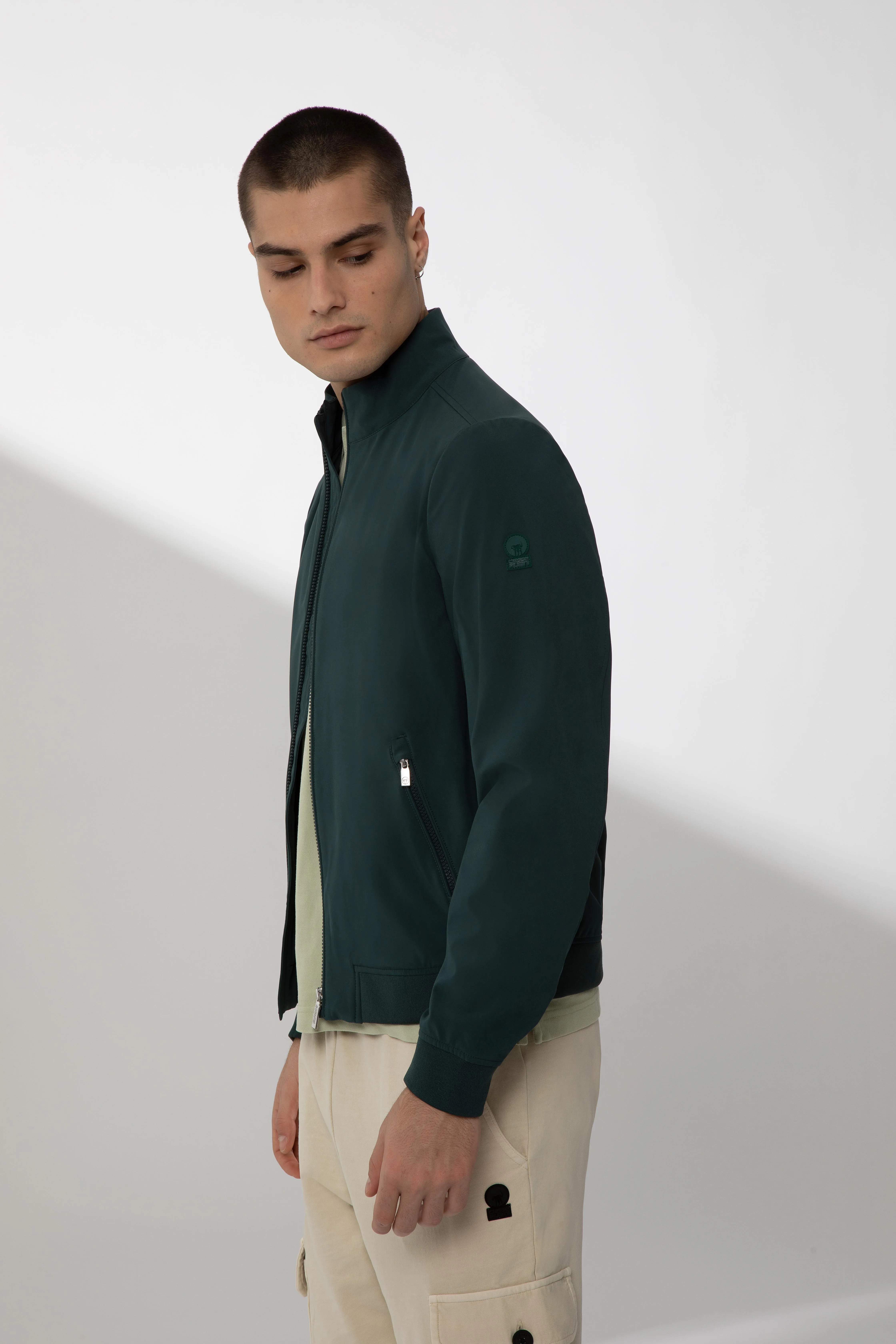 ASHJO – Bomber verde in softshell