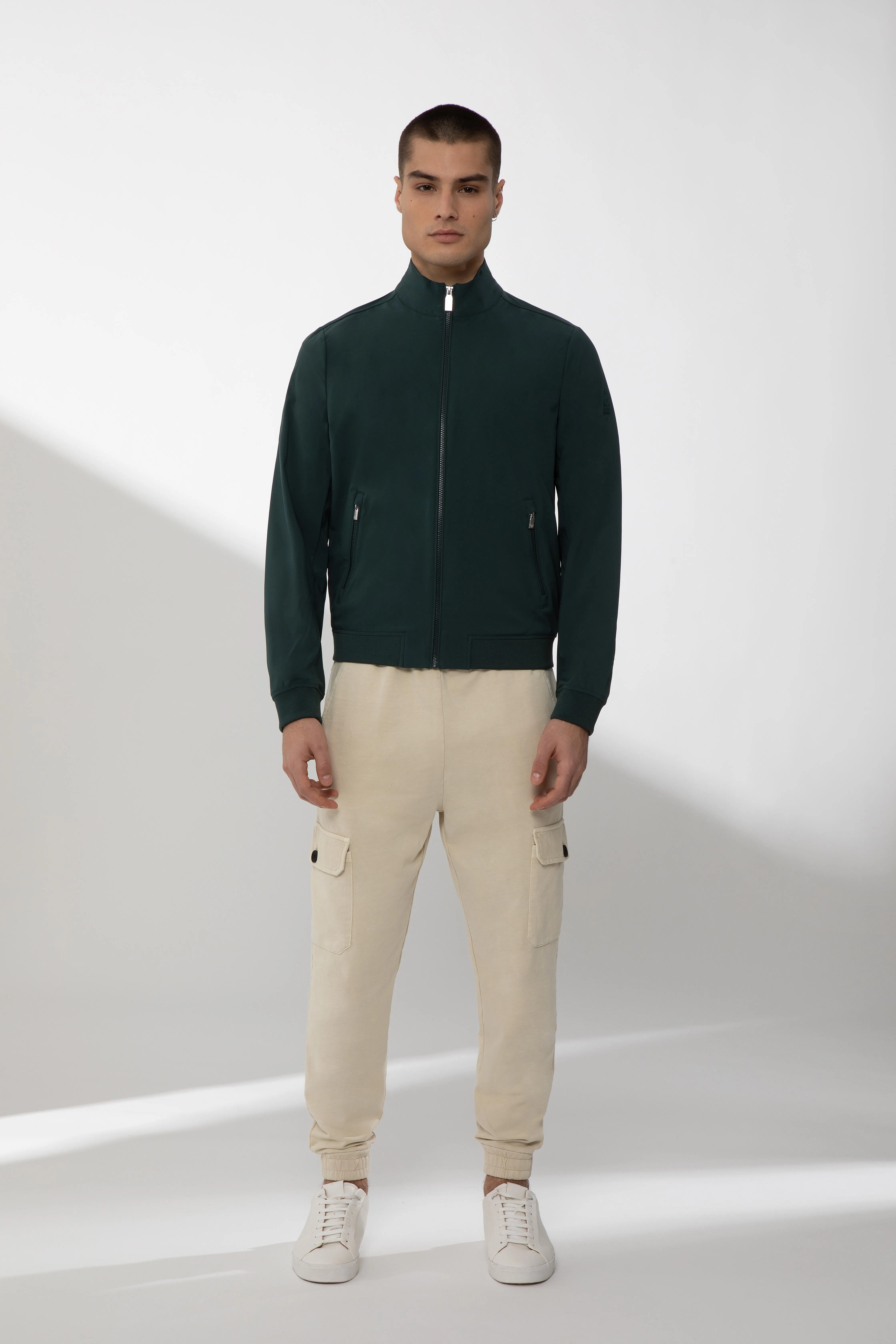 ASHJO – Bomber verde in softshell