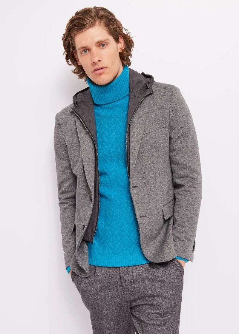 Blazer con cappuccio