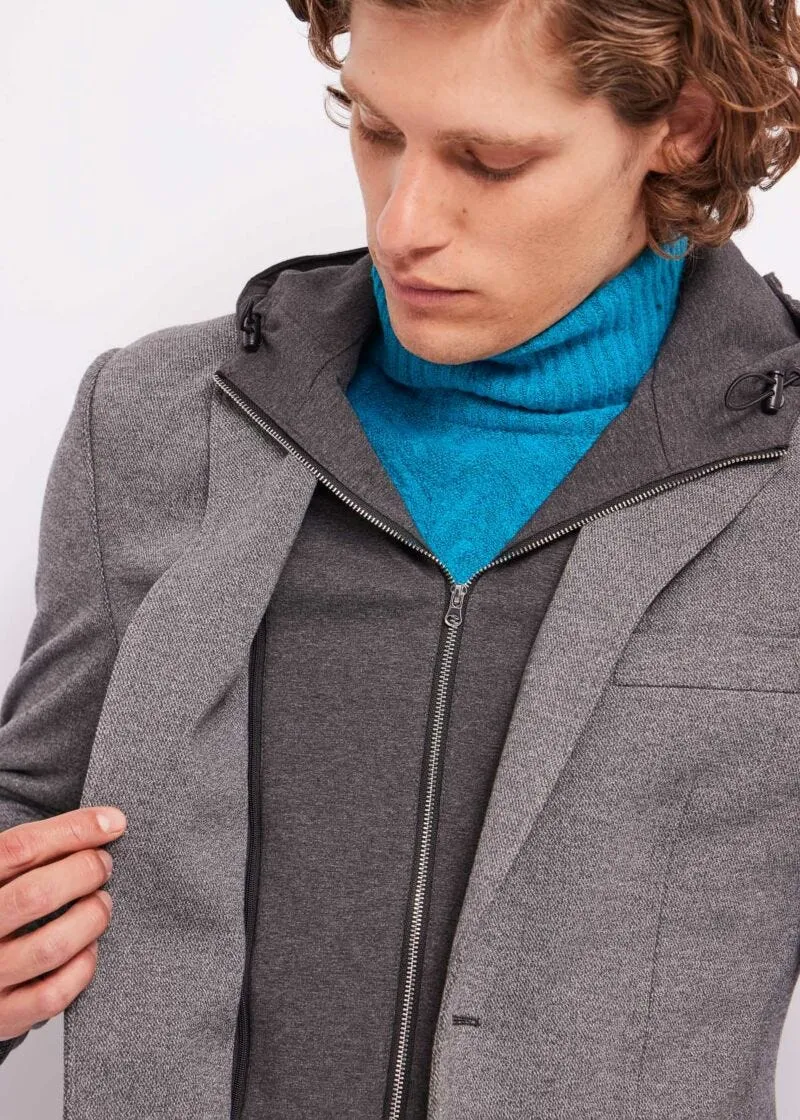 Blazer con cappuccio