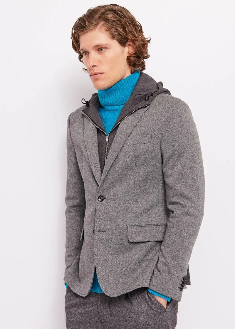 Blazer con cappuccio