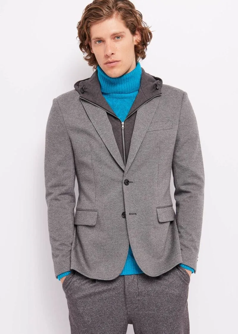 Blazer con cappuccio