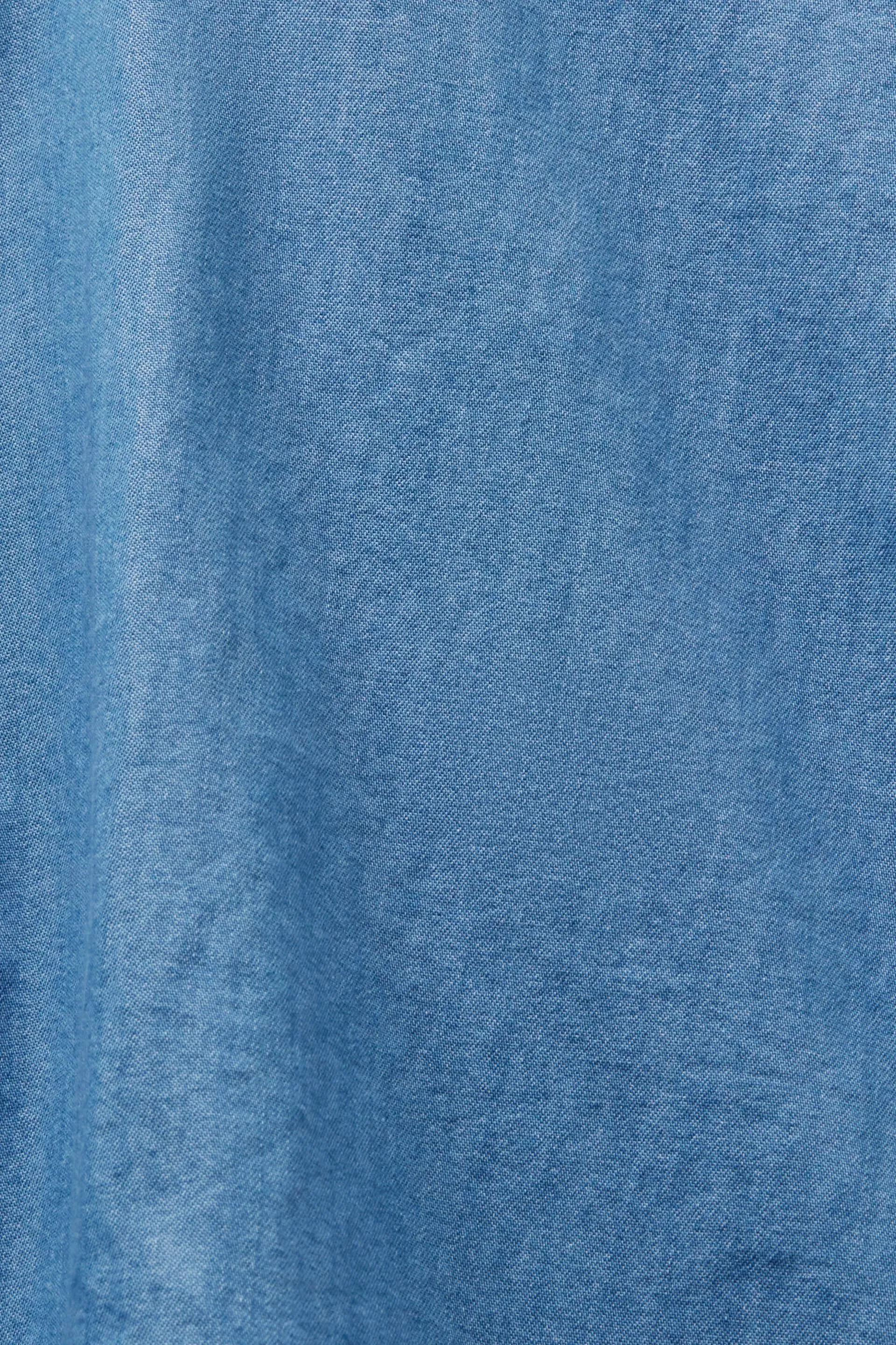 Blusa in denim senza maniche