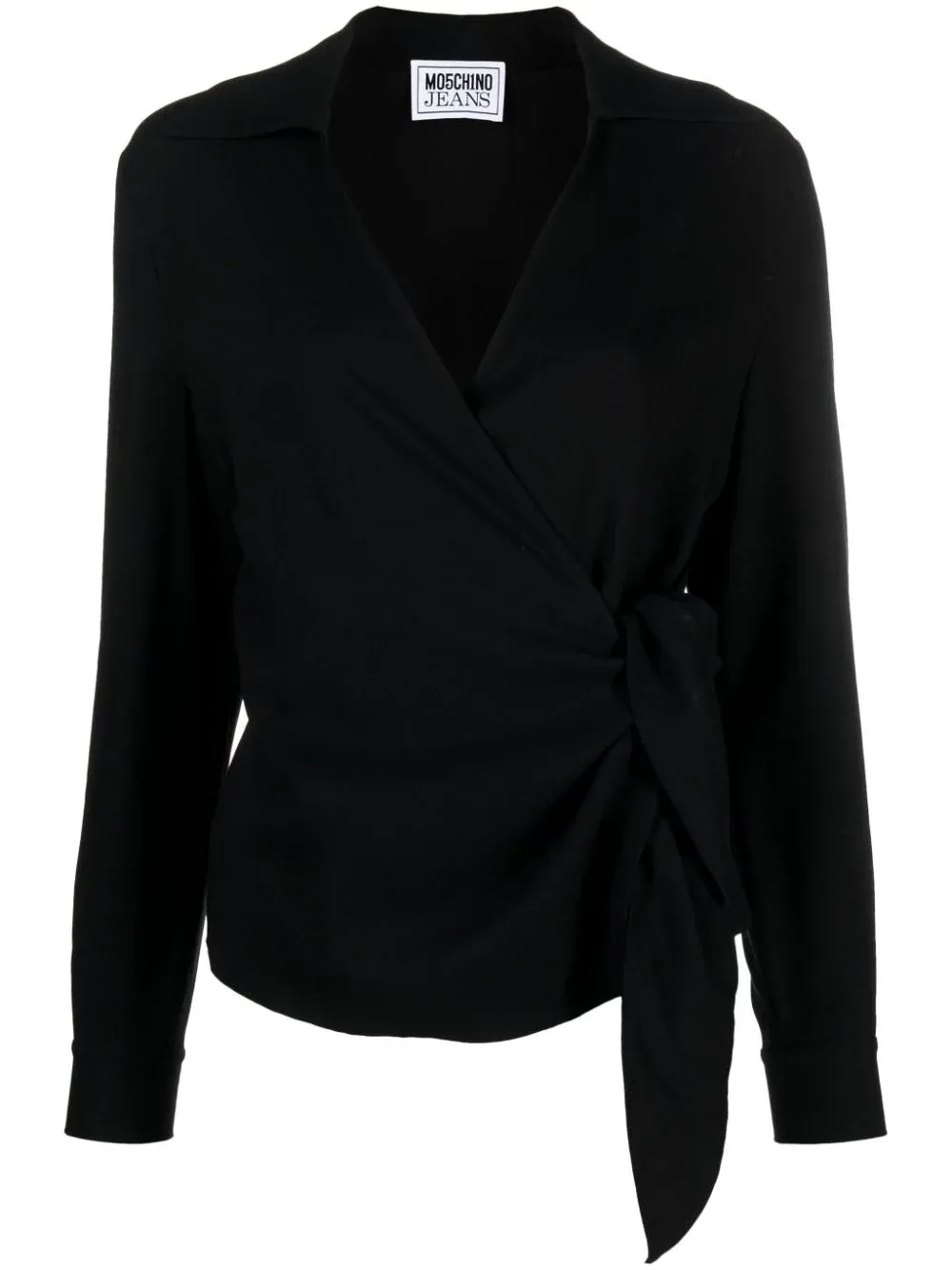 BLUSA NERA CON NODO