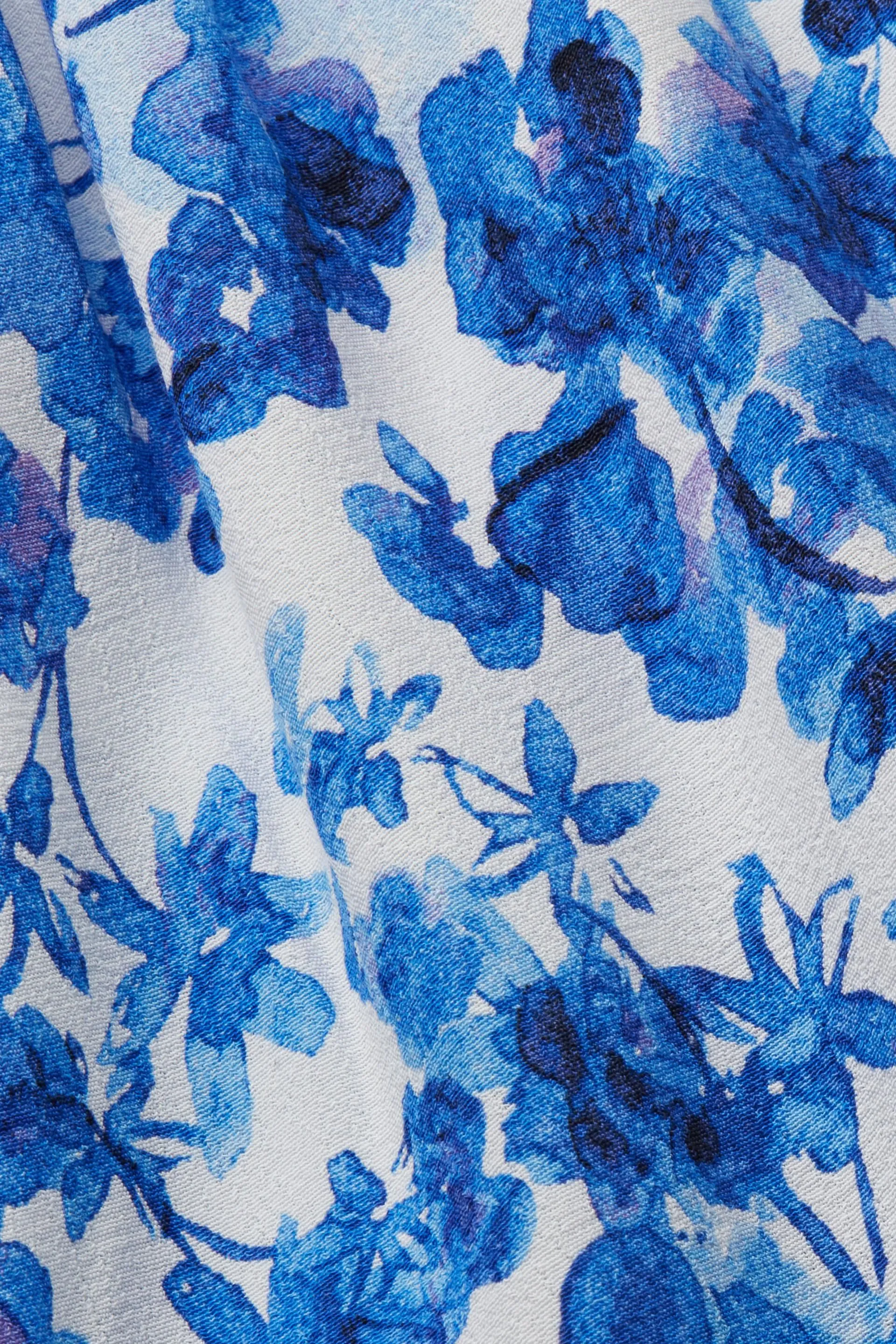 Blusa senza maniche a fantasia