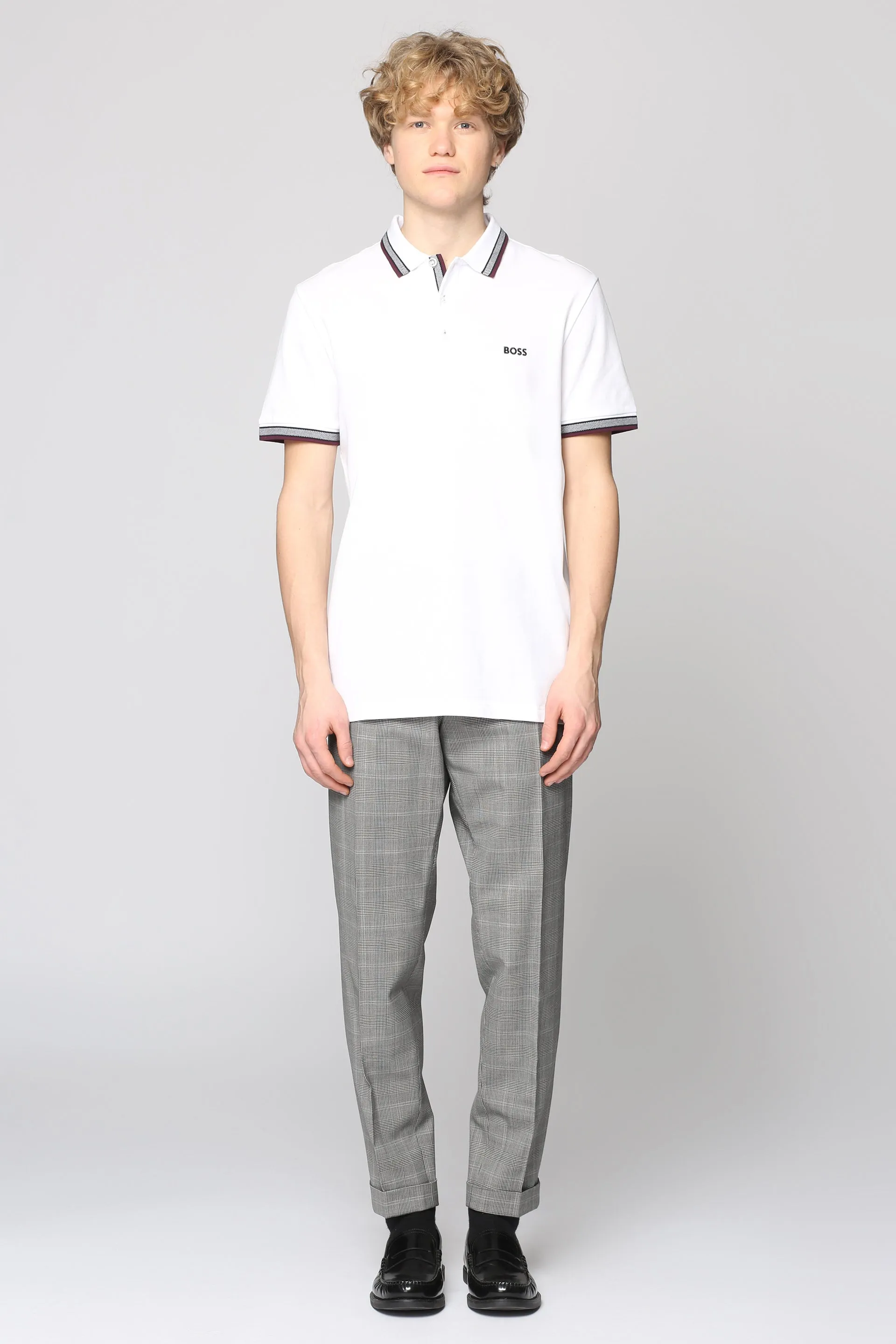BOSS Pantaloni in motivo Principe di Galles