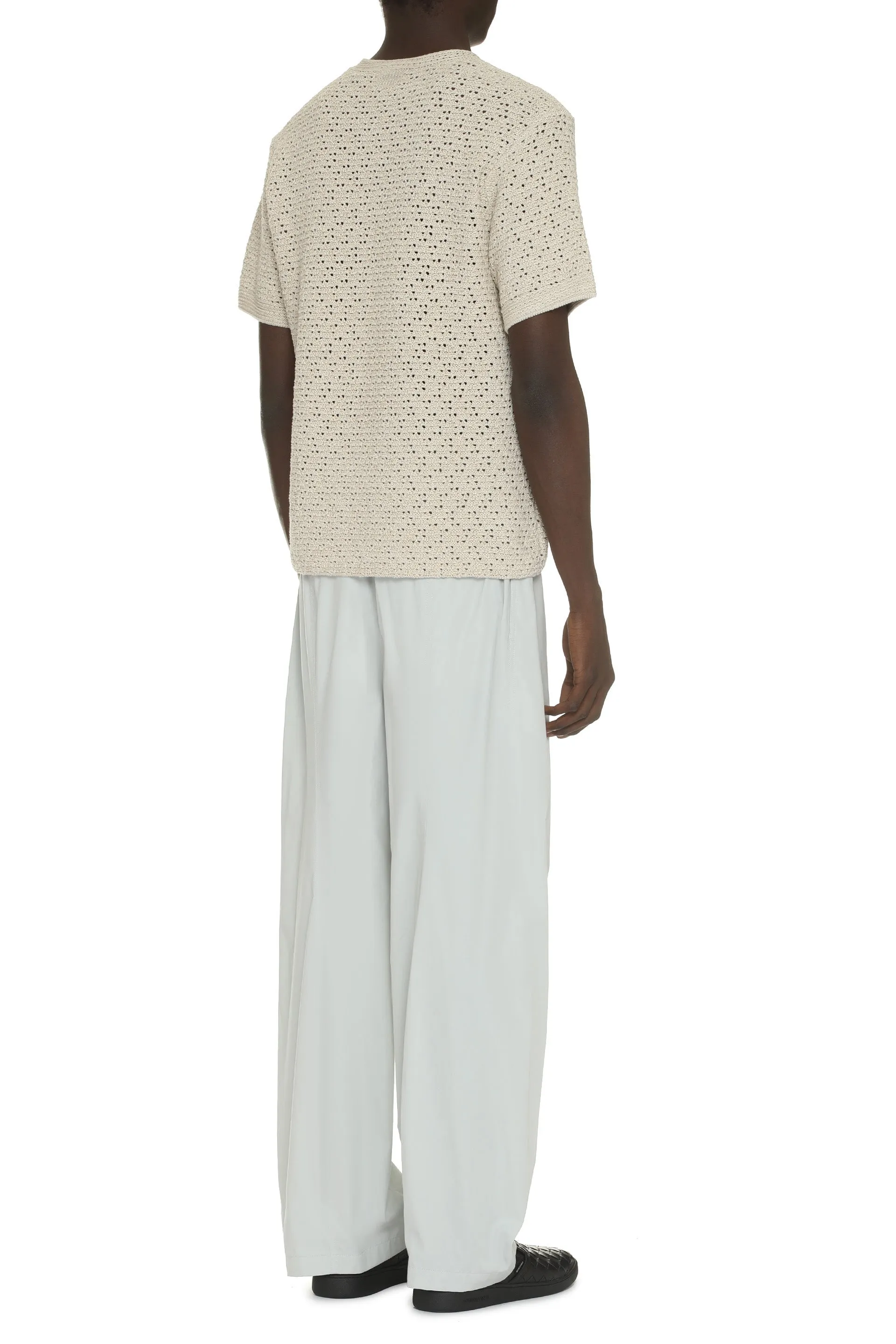 Bottega Veneta Pantaloni in cotone e seta