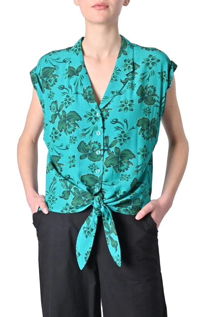 Camicia Coralie con nodo di King Louie