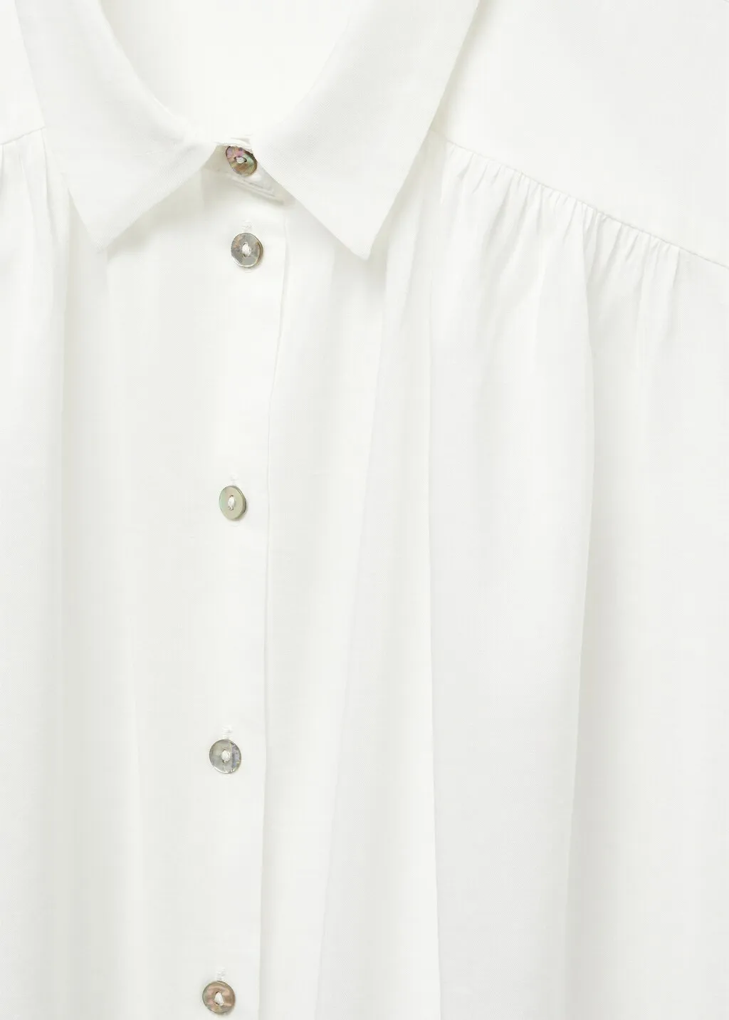 Camicia senza maniche bottoni