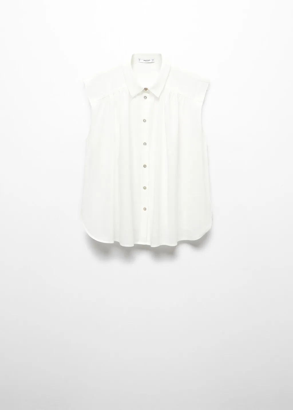 Camicia senza maniche bottoni