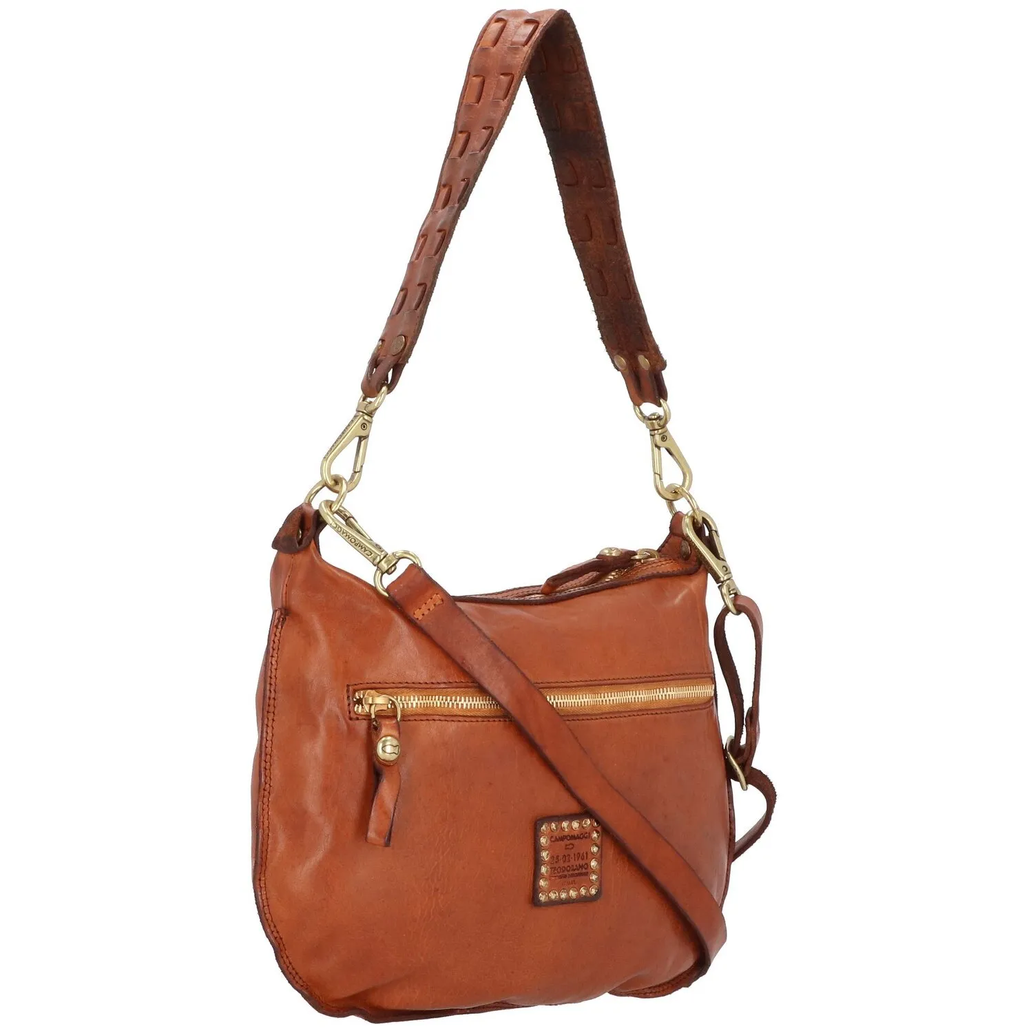 Campomaggi Borsa a tracolla in pelle 34 cm