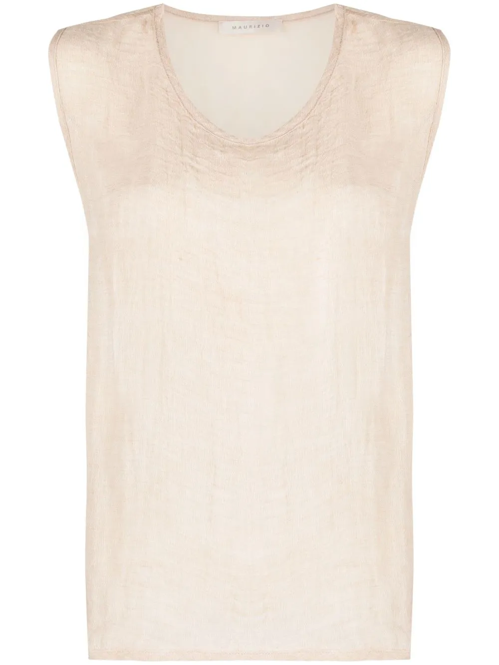 Canotta senza maniche in beige - donna