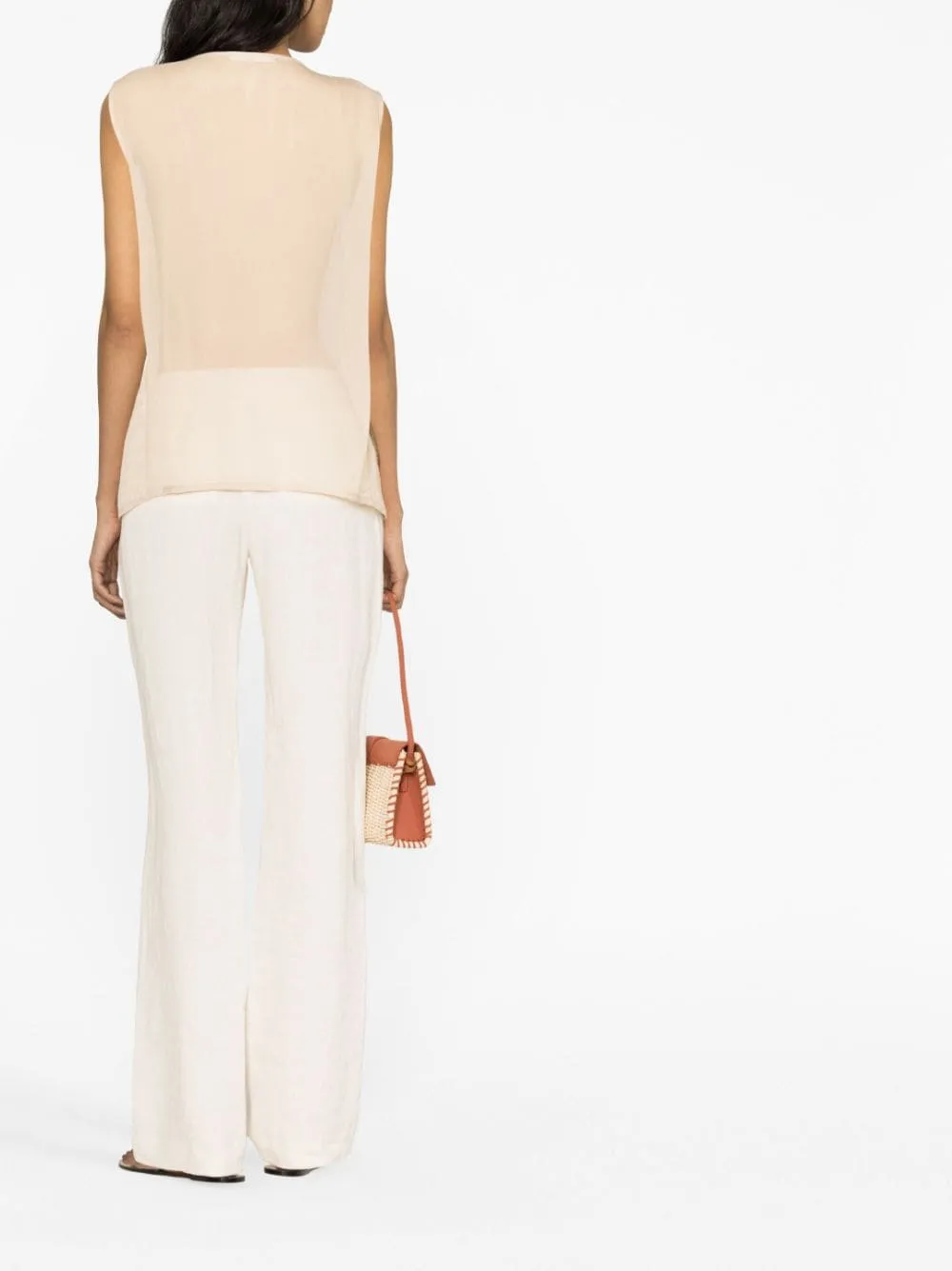 Canotta senza maniche in beige - donna