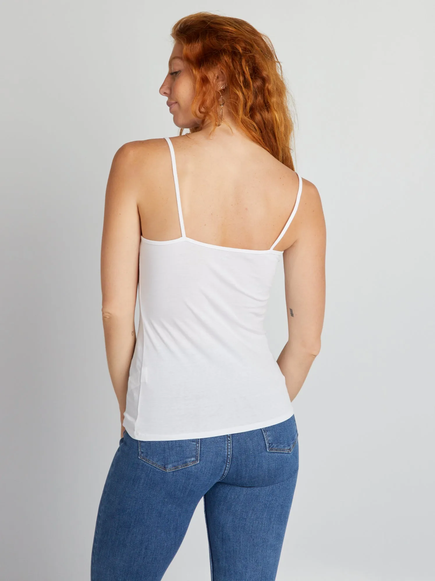 Canotta spalline sottili - BLANC ECLA