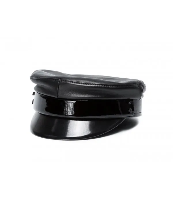 Cappello basco in pelle