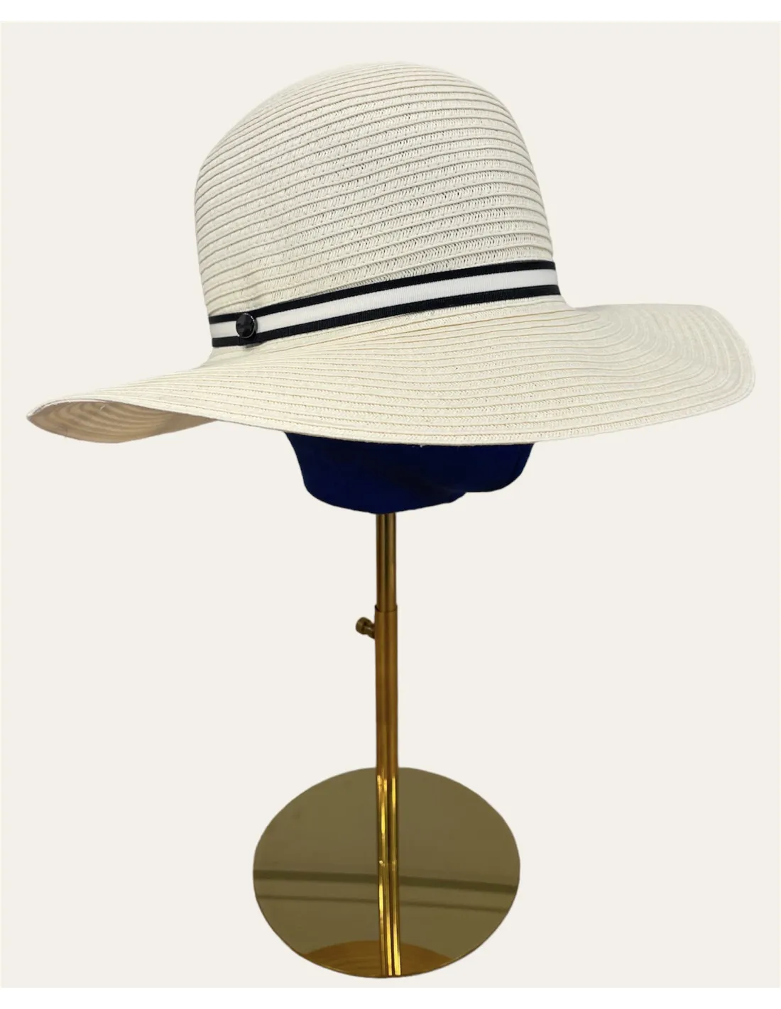 Cappello Borsalino - Giselle Tesa Larga Arrotolabile Bianco