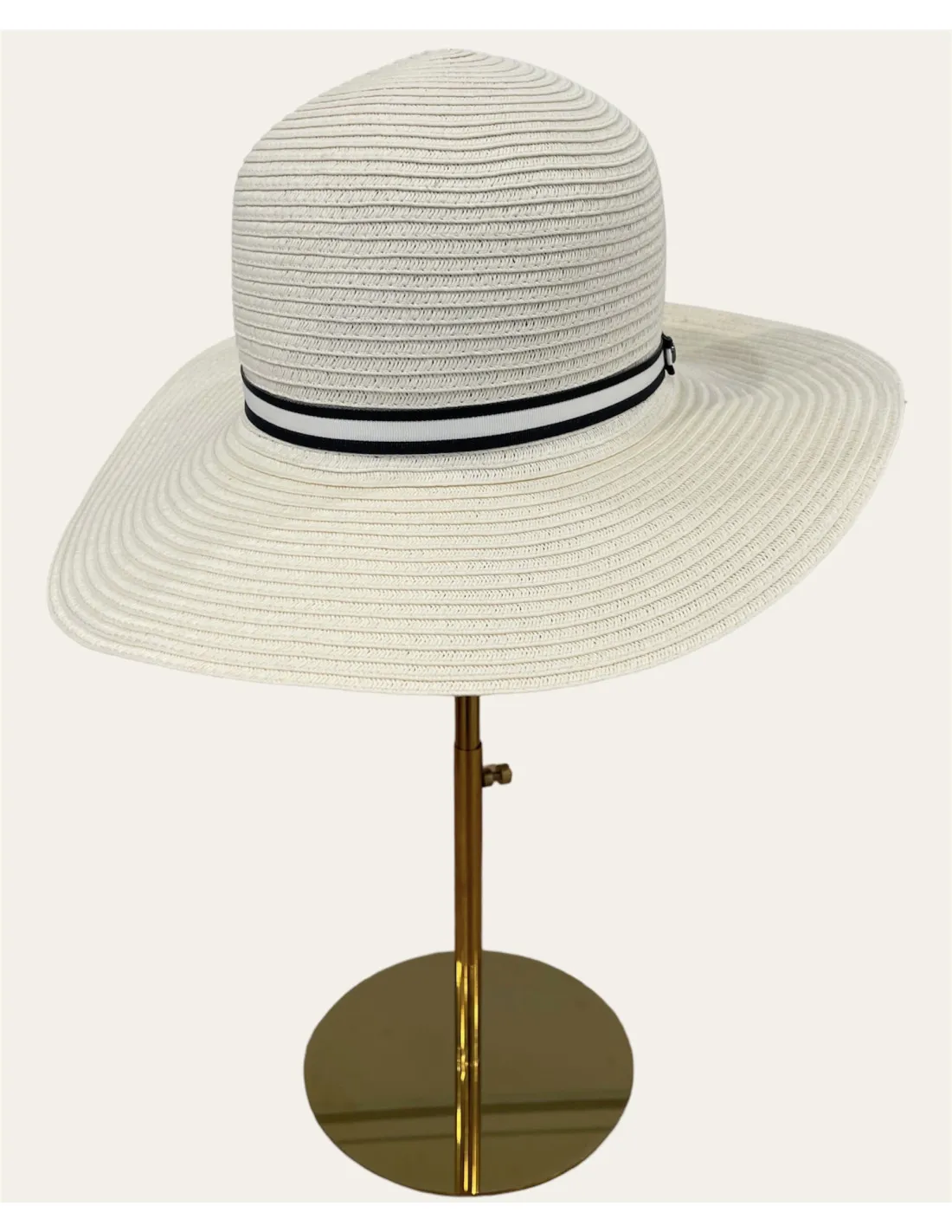 Cappello Borsalino - Giselle Tesa Larga Arrotolabile Bianco