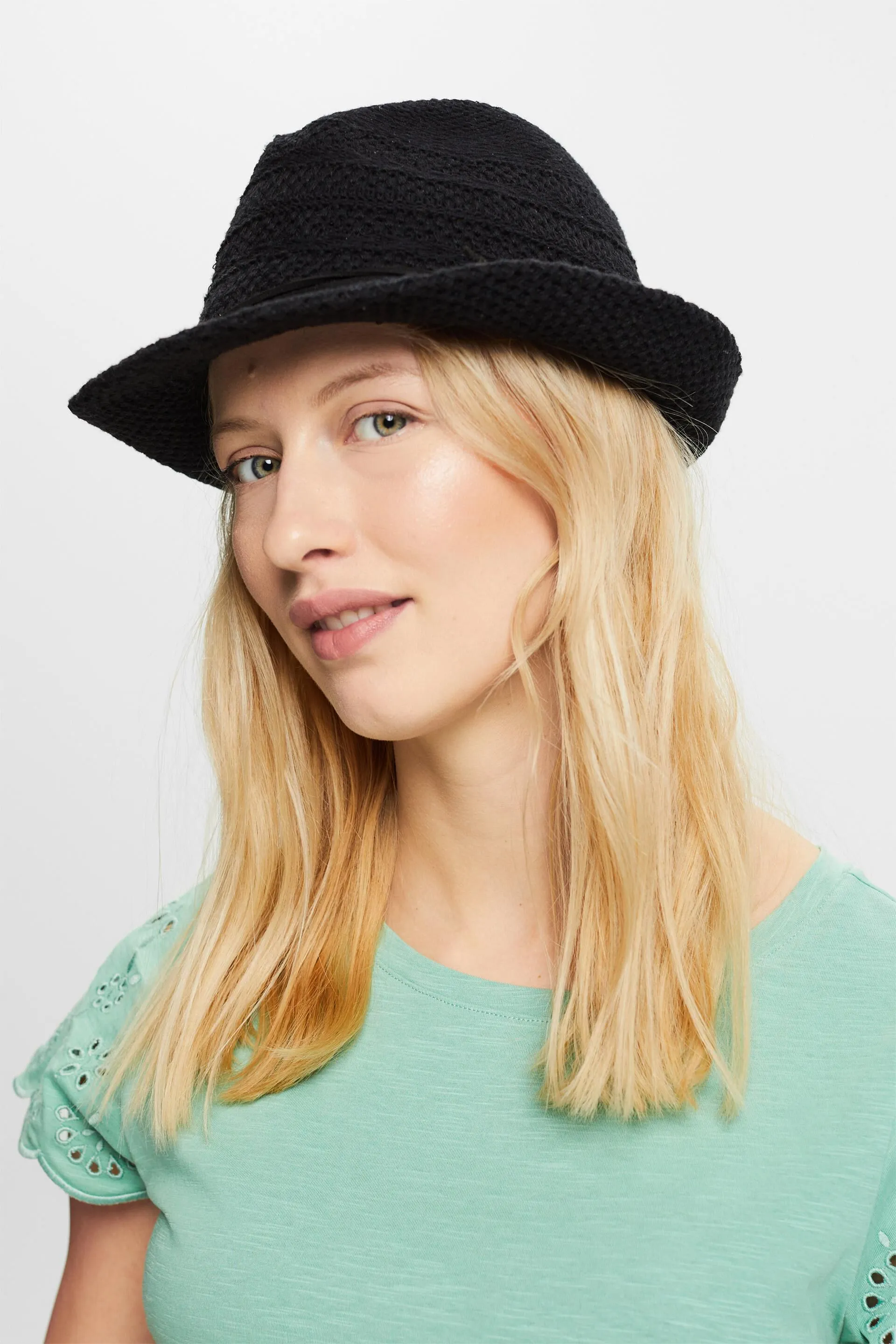 Cappello fedora a maglia