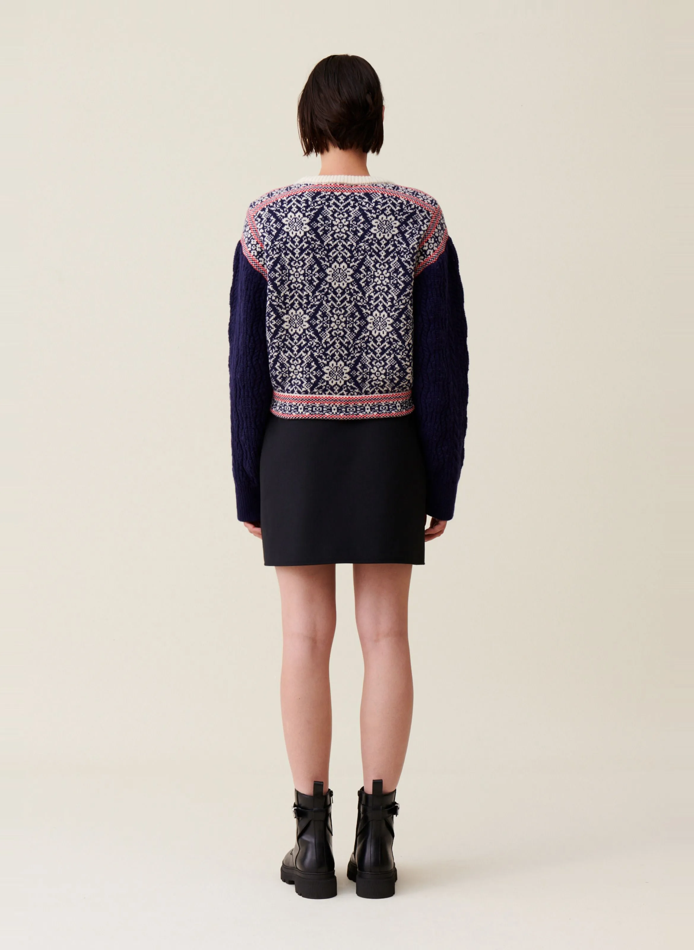  CLAUDIE PIERLOT   Maglione a maglia con motivi in lana | Multicolore