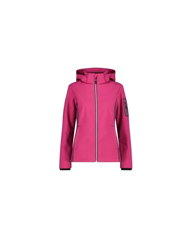 CMP Giacca da donna in Softshell con cappuccio staccabile