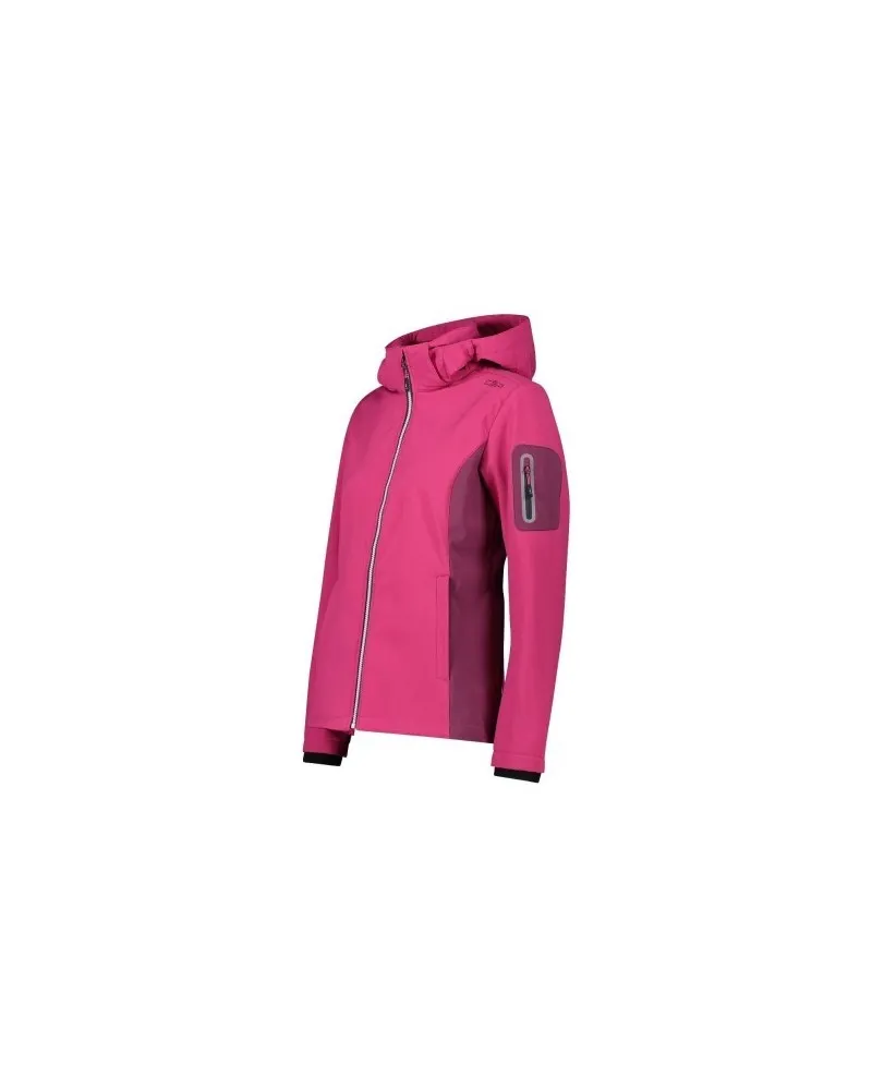 CMP Giacca da donna in Softshell con cappuccio staccabile