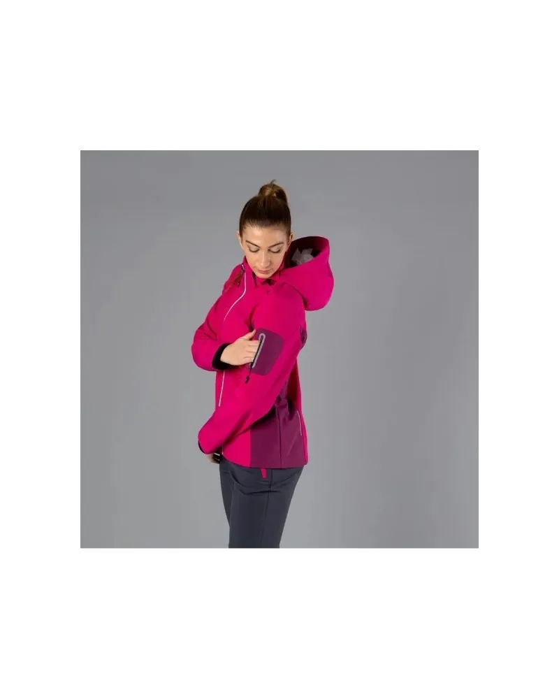 CMP Giacca da donna in Softshell con cappuccio staccabile