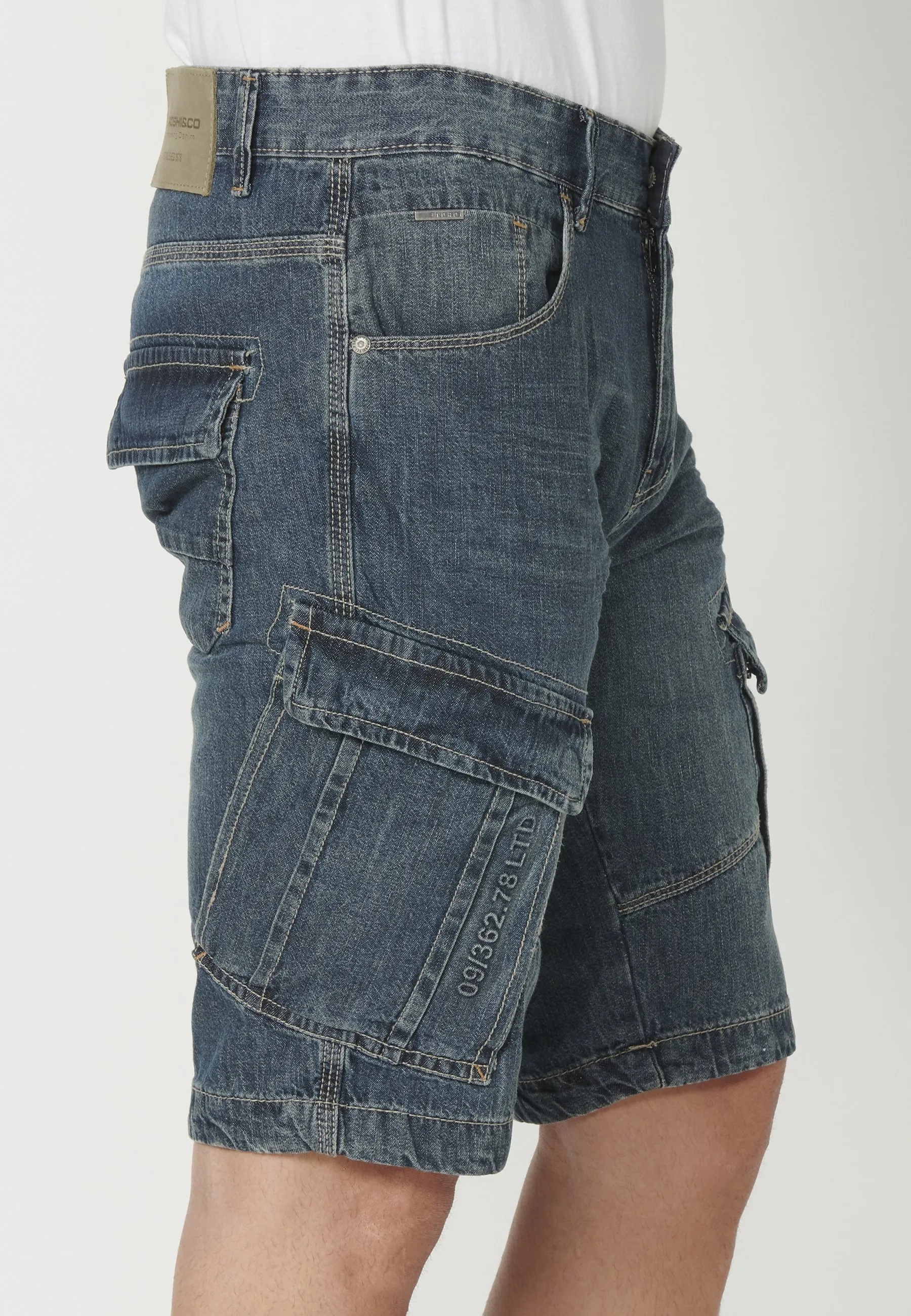 COWBOY CARGO BERMUDA - Shorts di jeans