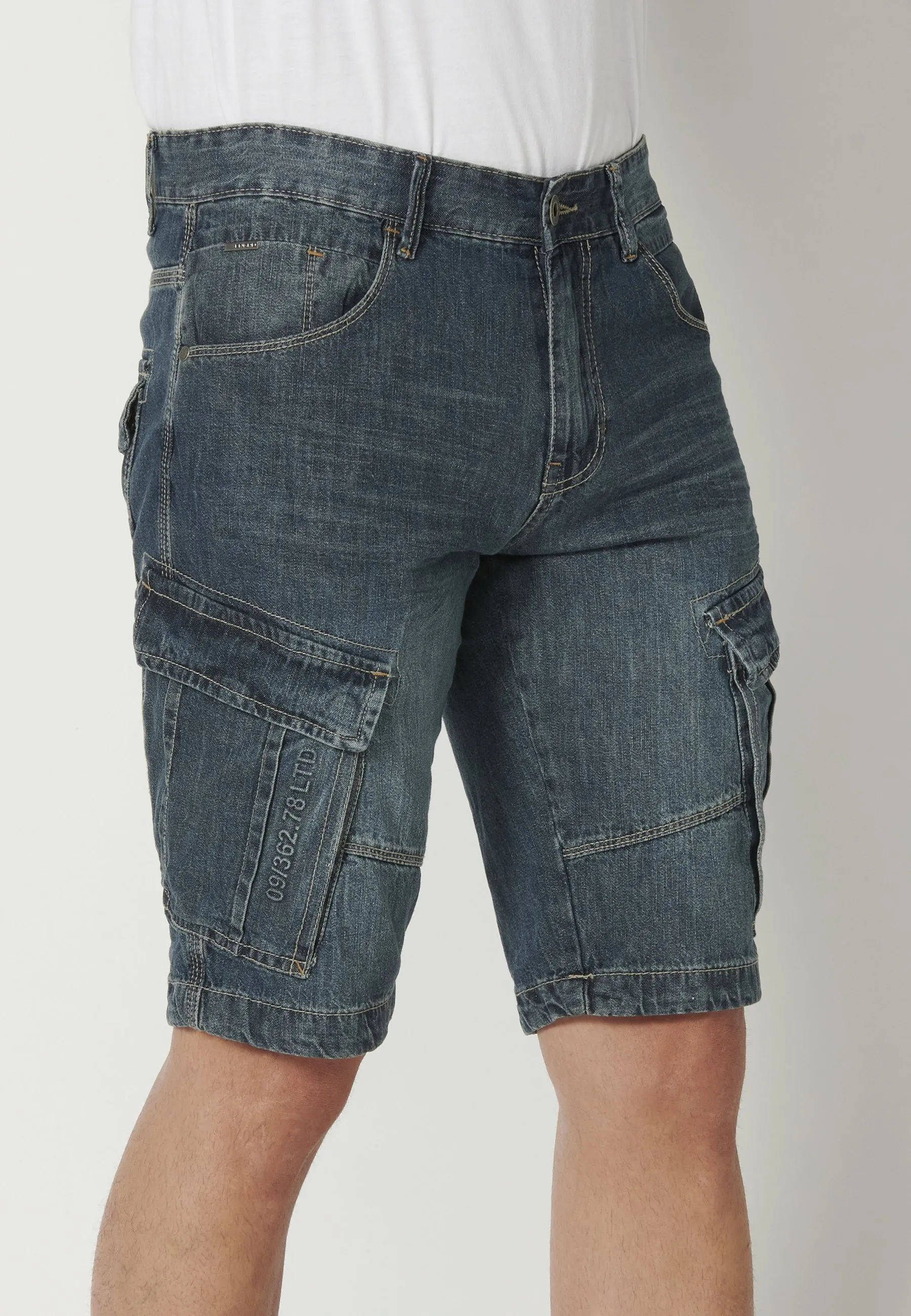 COWBOY CARGO BERMUDA - Shorts di jeans