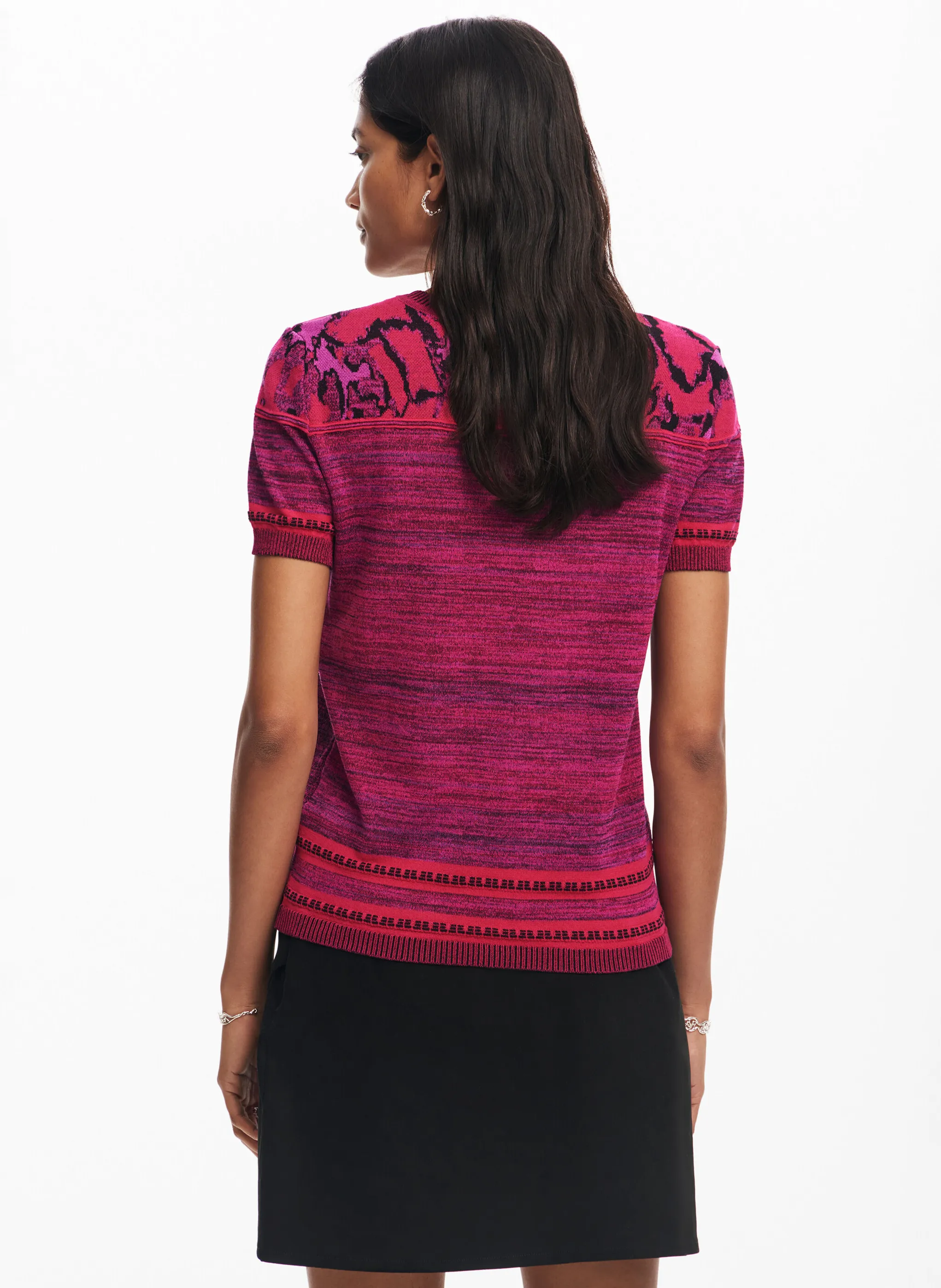  DESIGUAL   Maglietta in maglia a farfalla | Rosso