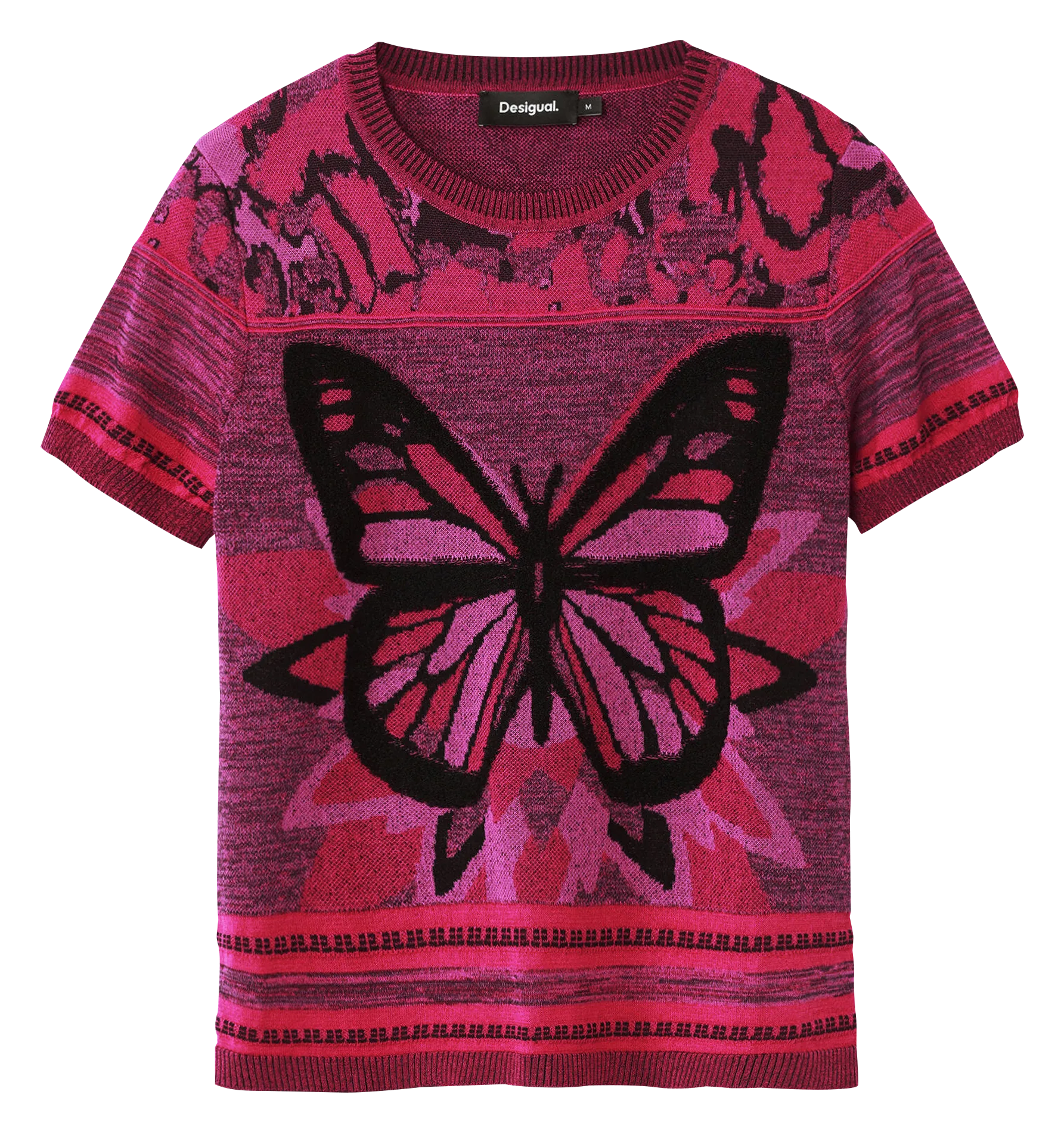  DESIGUAL   Maglietta in maglia a farfalla | Rosso