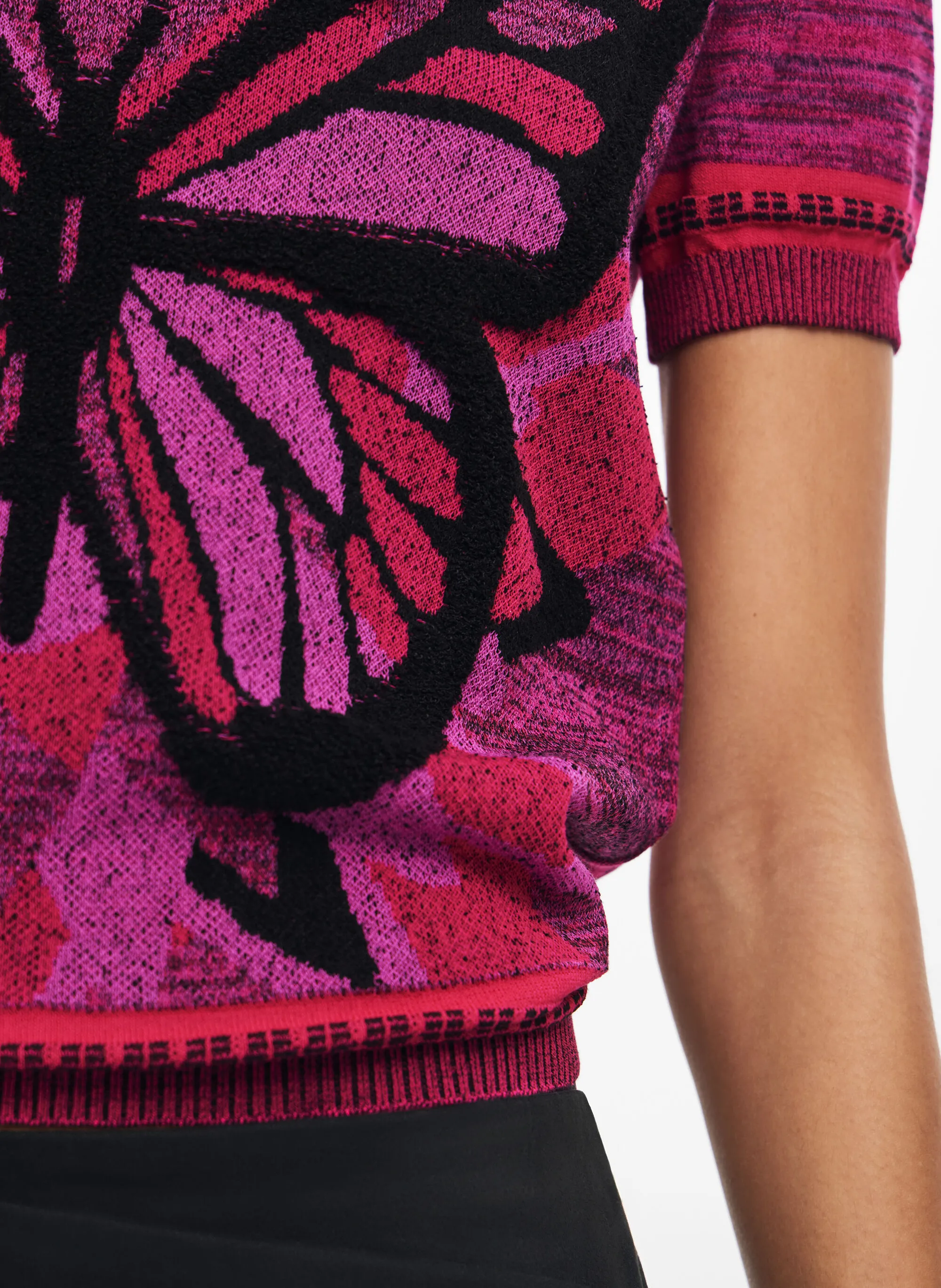  DESIGUAL   Maglietta in maglia a farfalla | Rosso