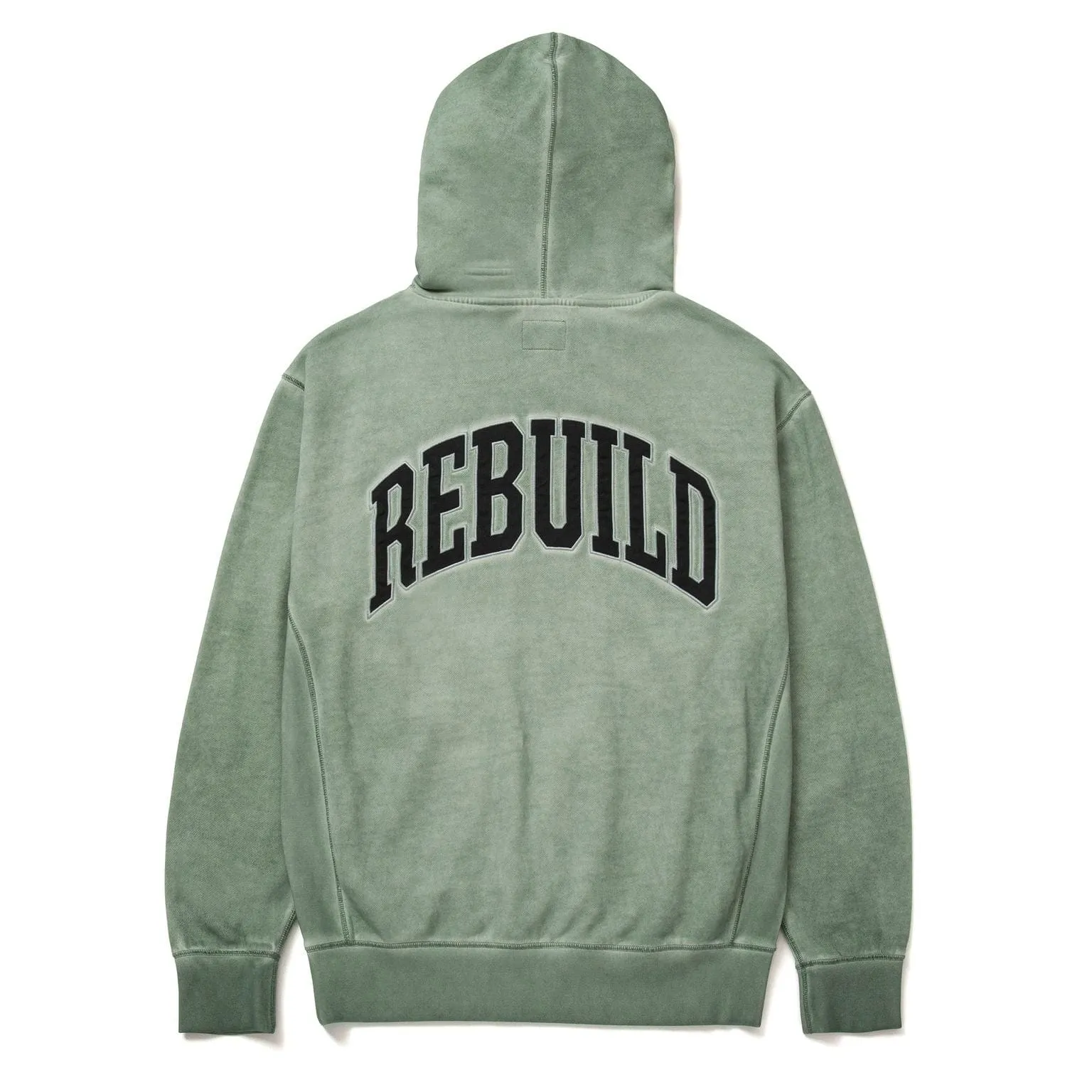 DESTROY REBUILD FADED P/O HOODIE - BASIL