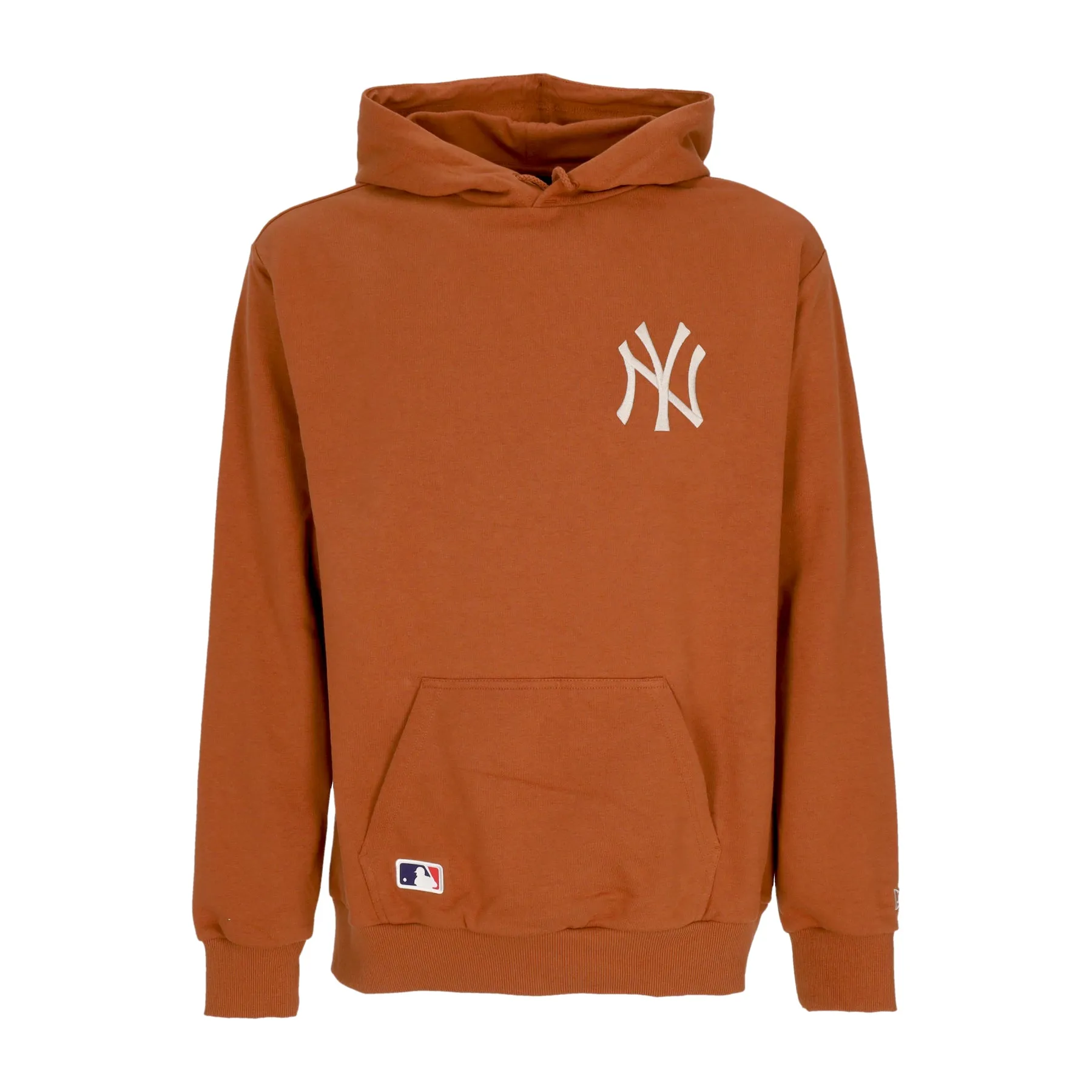 Felpa Cappuccio Uomo Mlb League Essentials Oversize Hoodie Neyyan Earth Brown/stone