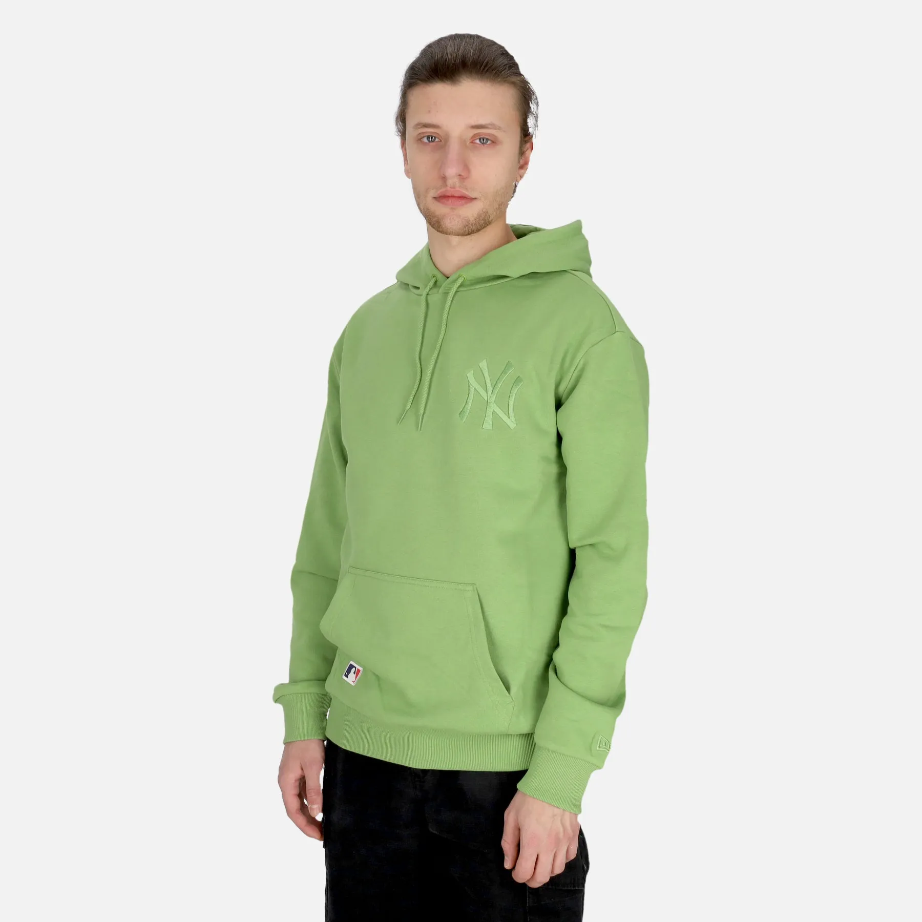Felpa Cappuccio Uomo Mlb League Essentials Oversize Hoodie Neyyan Magic Green/magic Green