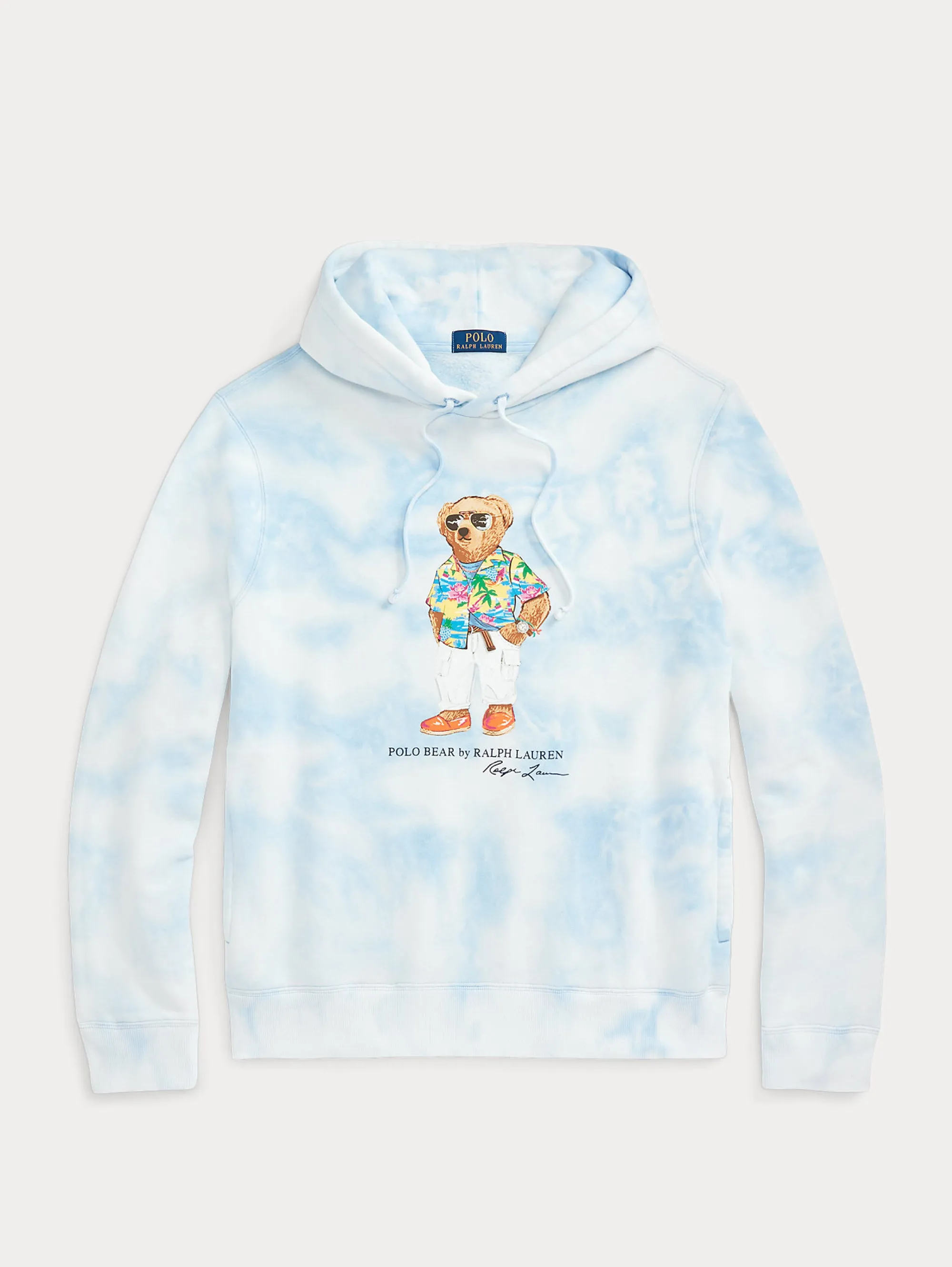 Felpa con Cappuccio Tie Dye Blu