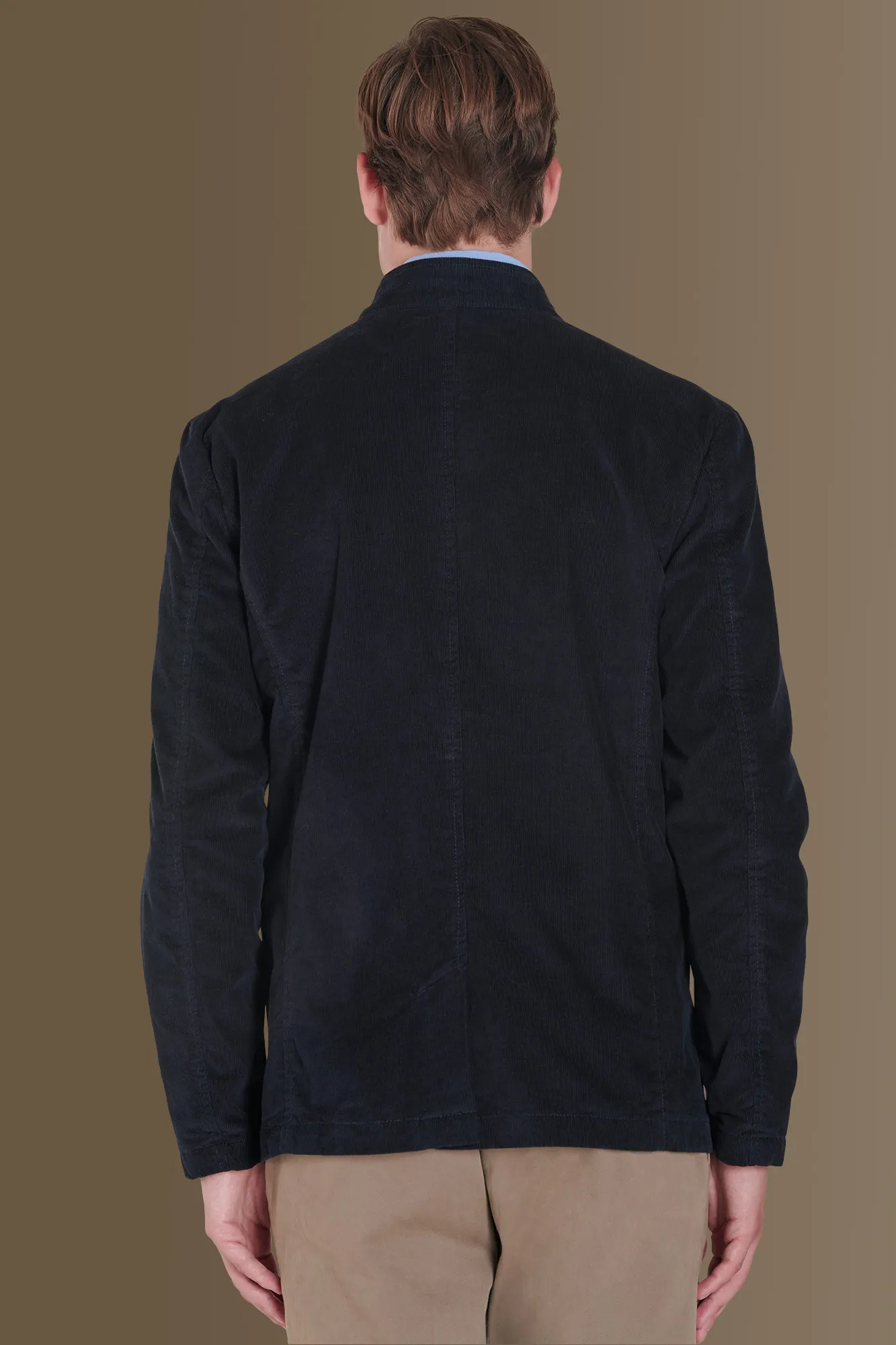 Field jacket velluto a coste misto cotone