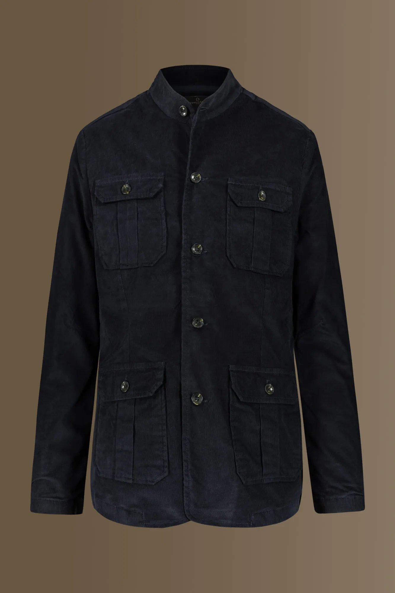 Field jacket velluto a coste misto cotone