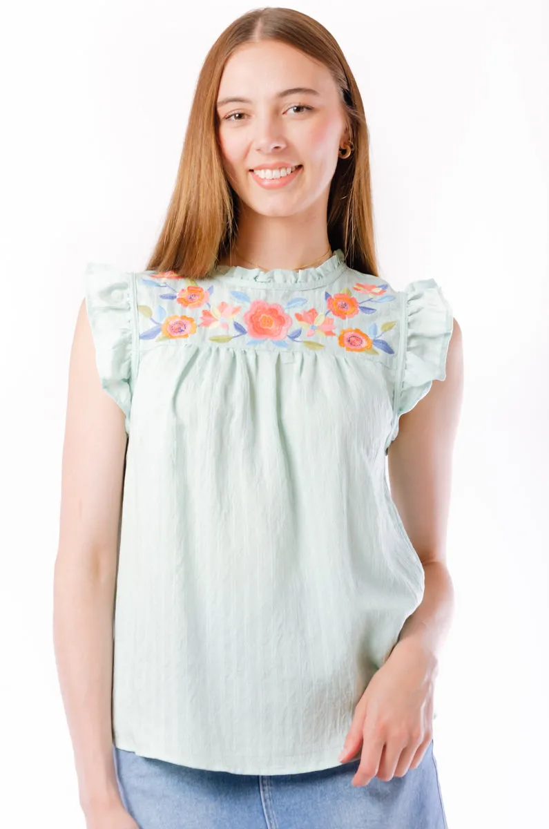 Floral Embroidered Blouse