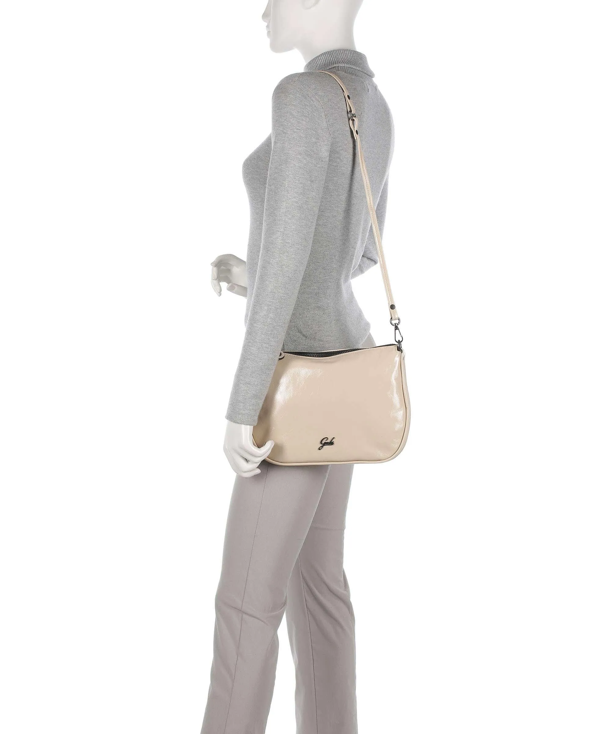  Gabs Lilli Borsa a spalla pelle di vitello grana beige  