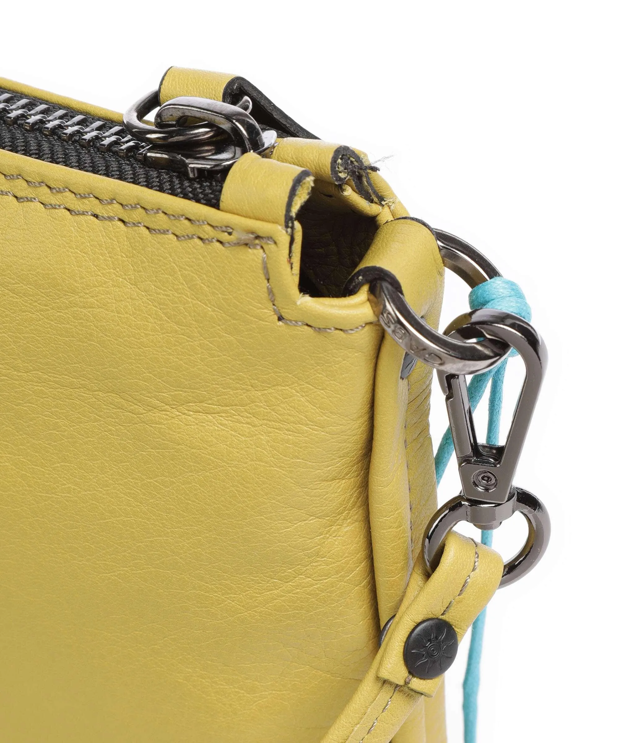  Gabs Lilli Borsa a spalla pelle di vitello grana giallo verde  