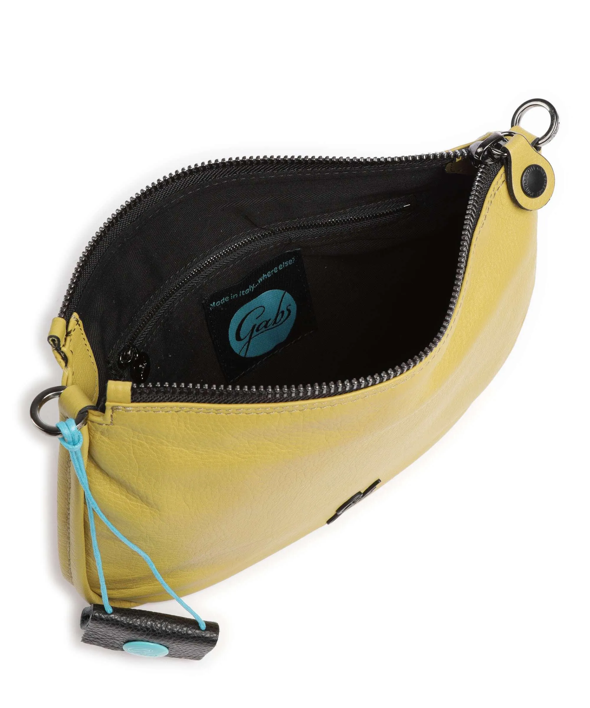  Gabs Lilli Borsa a spalla pelle di vitello grana giallo verde  