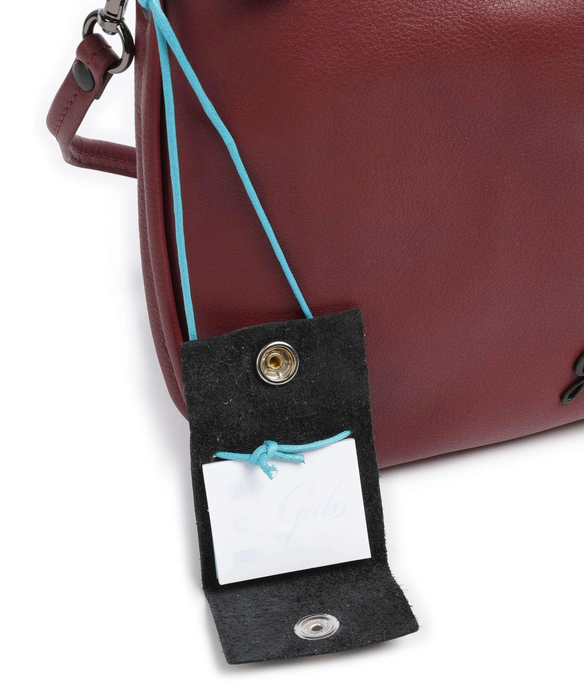  Gabs Lilli Borsa a spalla pelle di vitello grana rosso scuro  