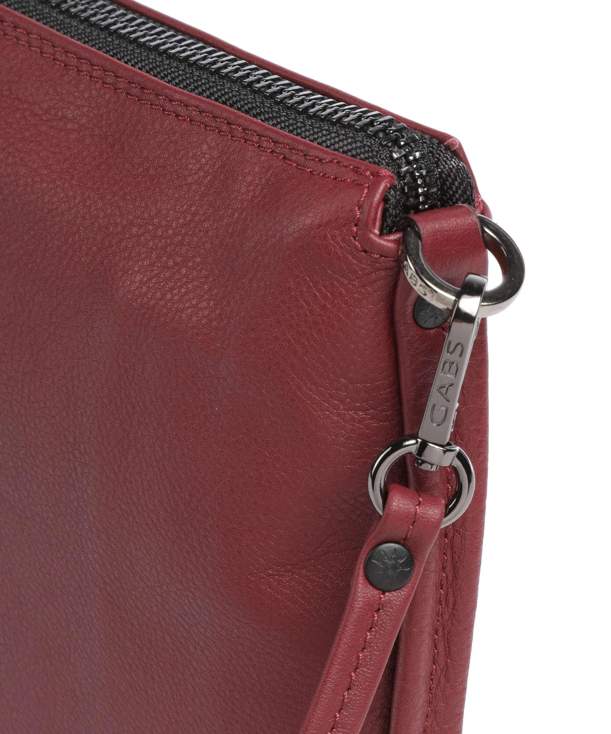  Gabs Lilli Borsa a spalla pelle di vitello grana rosso scuro  