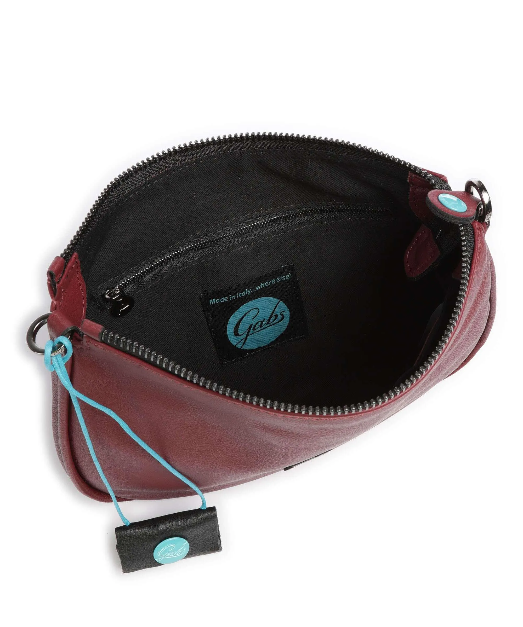  Gabs Lilli Borsa a spalla pelle di vitello grana rosso scuro  