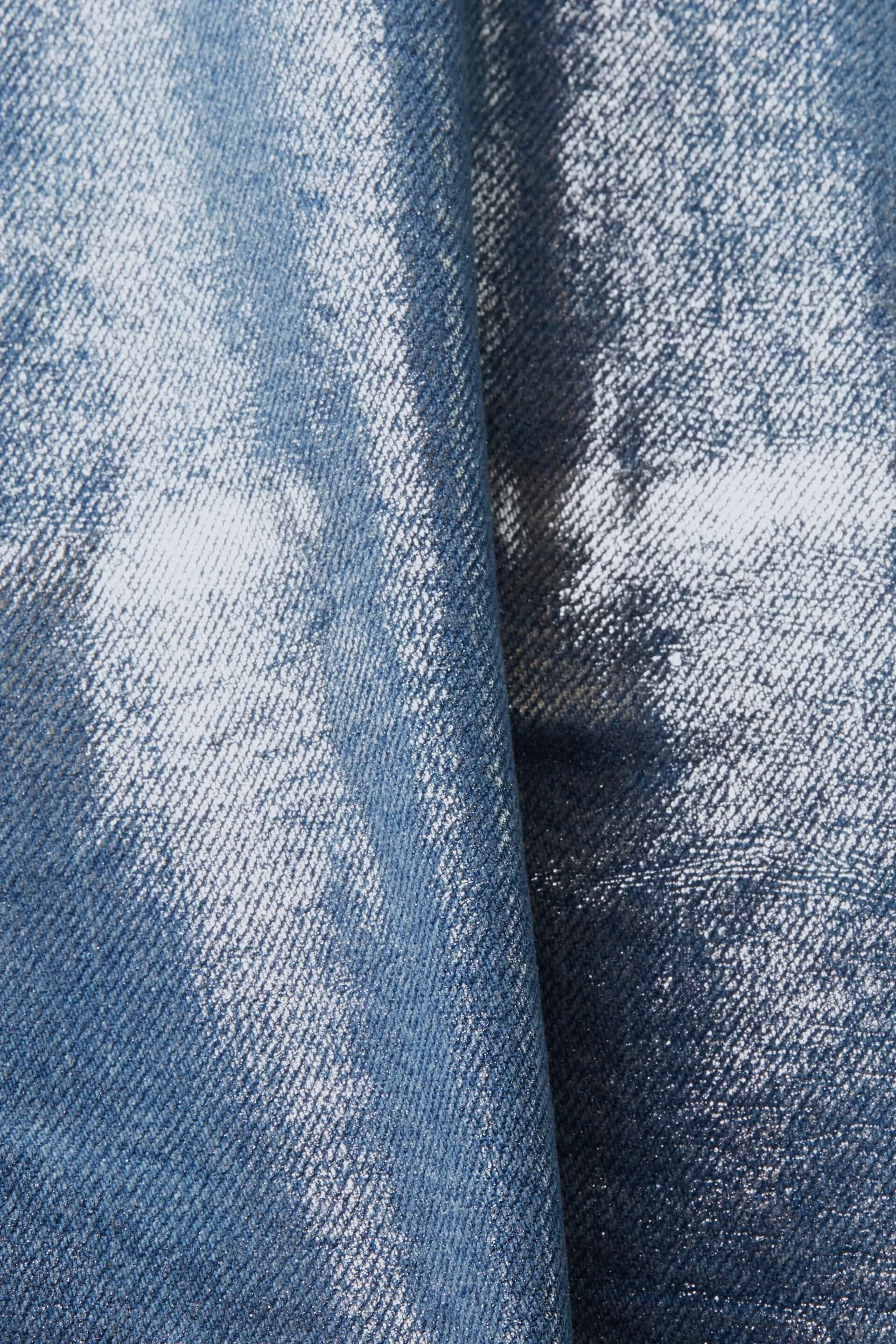 Giacca di jeans metallizzata