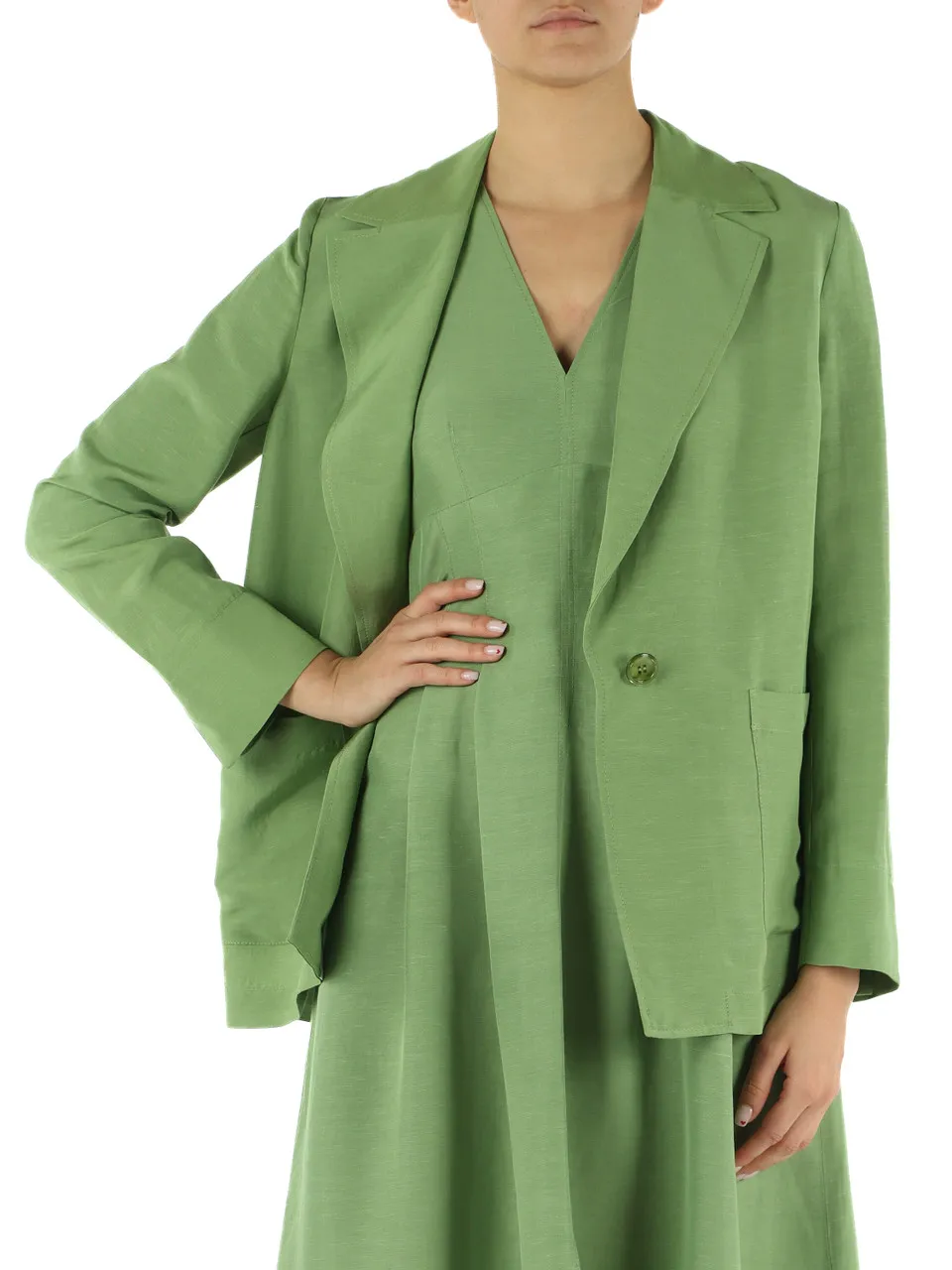 Giacca in viscose e lino MOSCA